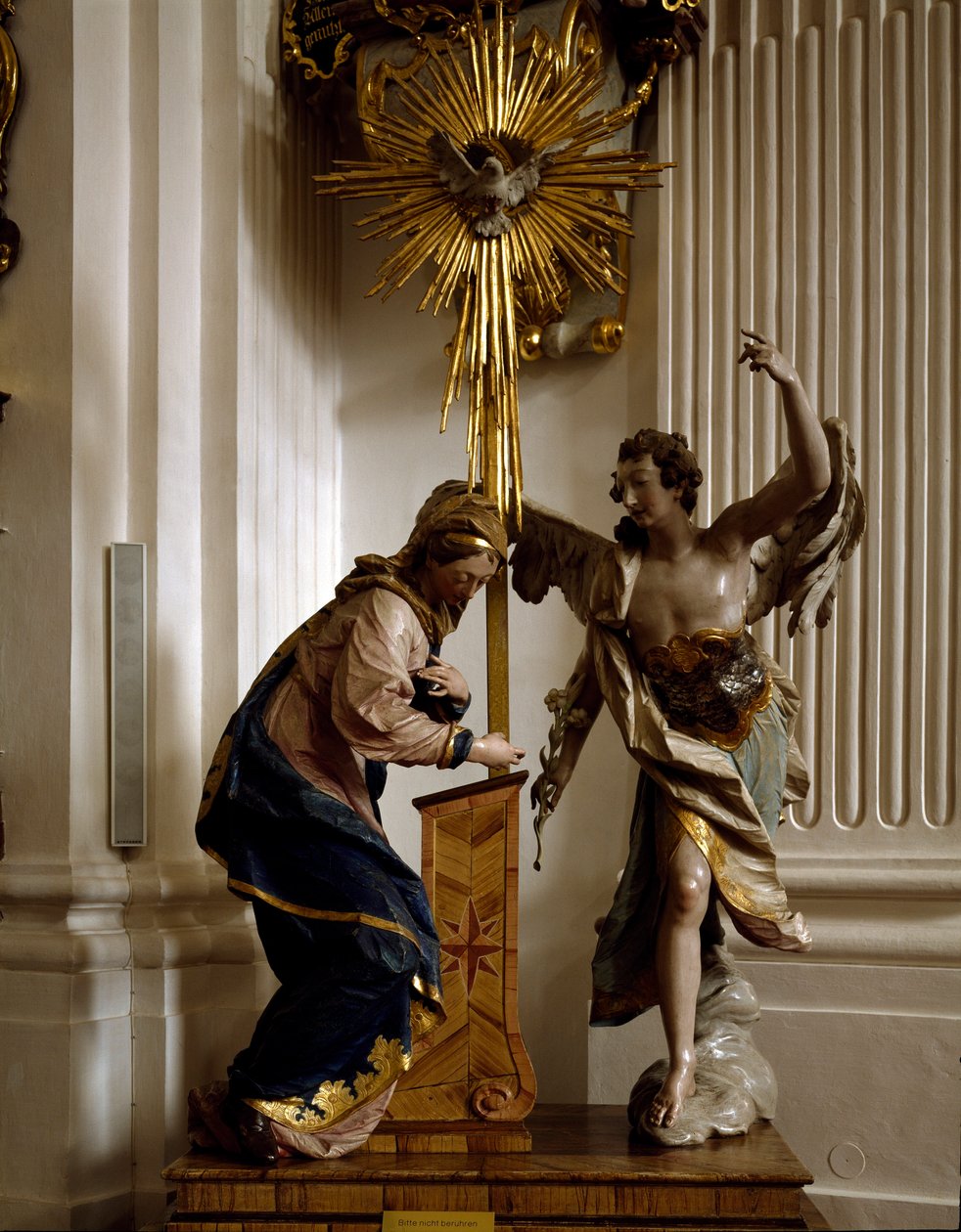 Ignaz Guenther (1725-1775) Annnunciation faszobra 1763-1764 Szent Péter és Pál apátság, Weyarn, Németország alkotó: Ignaz  Gunther