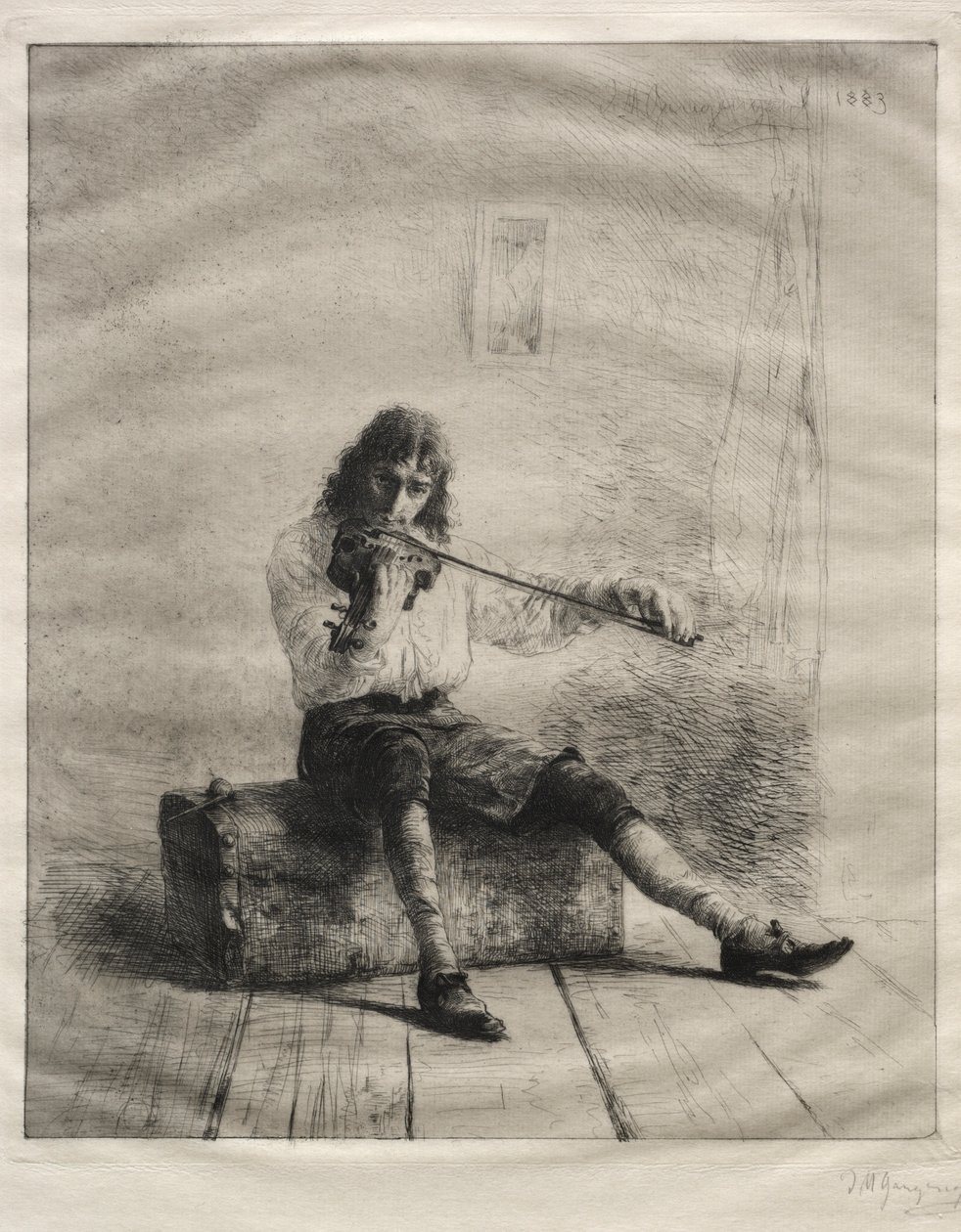 And Drive Dull Care Away, 1883. alkotó: Ignaz Marcel Gaugengigl