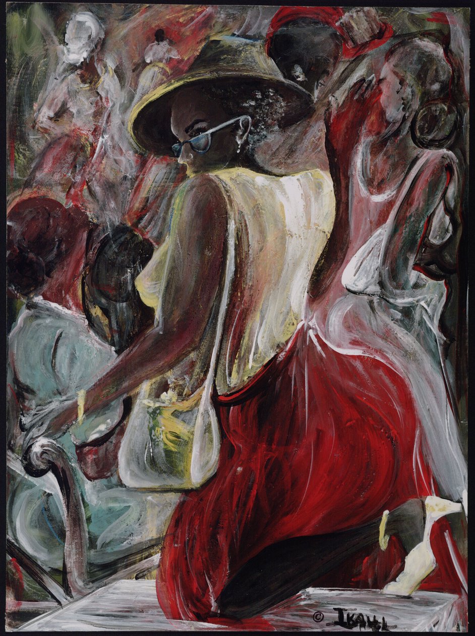 Profiling, 2005 (akril, savmentes karton) alkotó: Ikahl Beckford