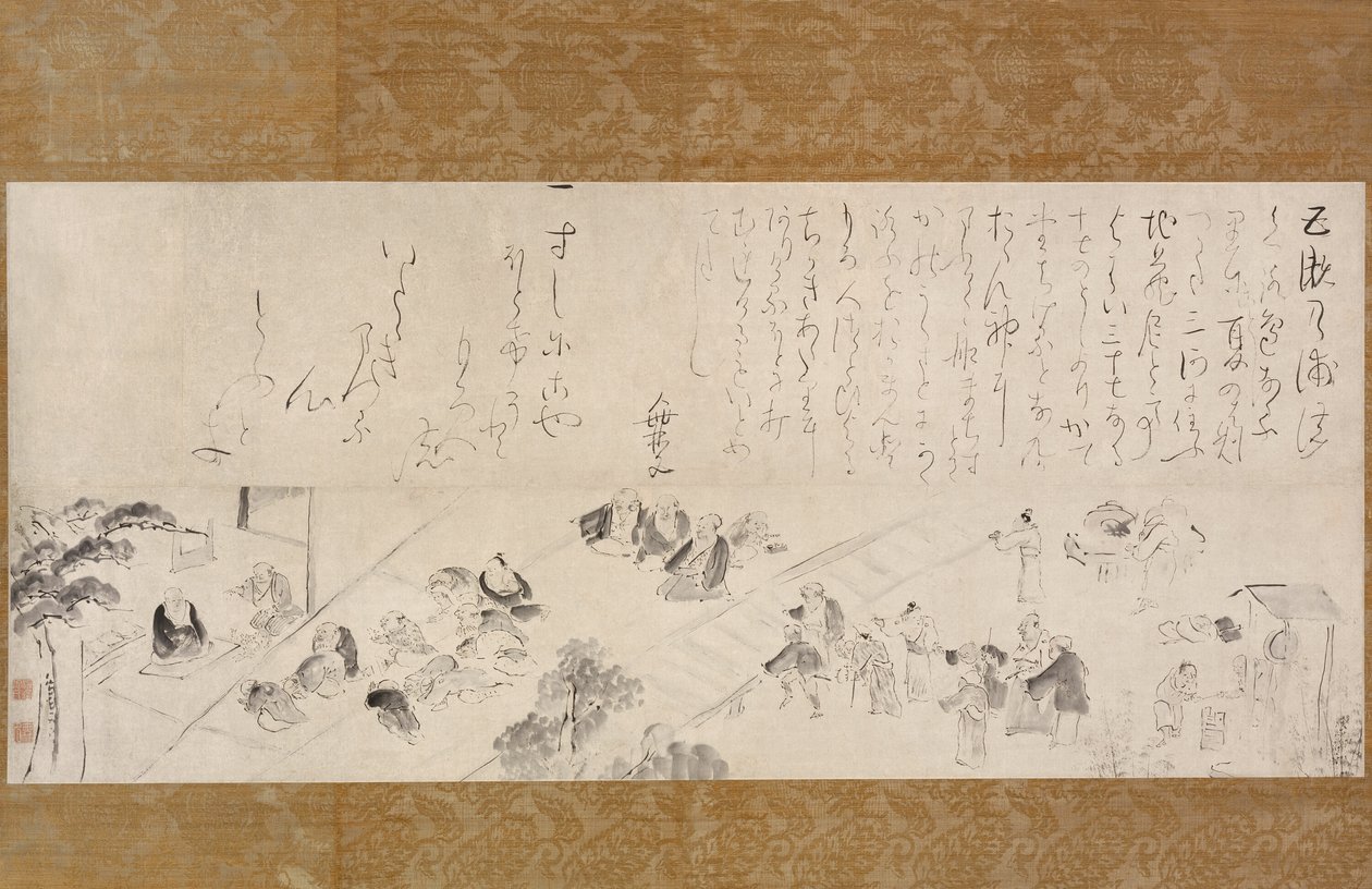 Csoportos zarándoklat a Jizo Apácához alkotó: Ike Taiga