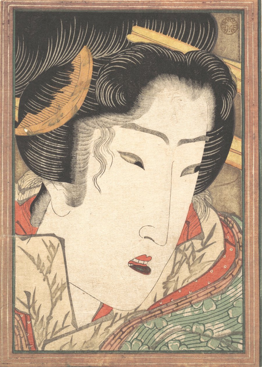 Elutasított gésa a tavaszi hó által hűtött szenvedélyekből, 1824. alkotó: Ikeda Eisen