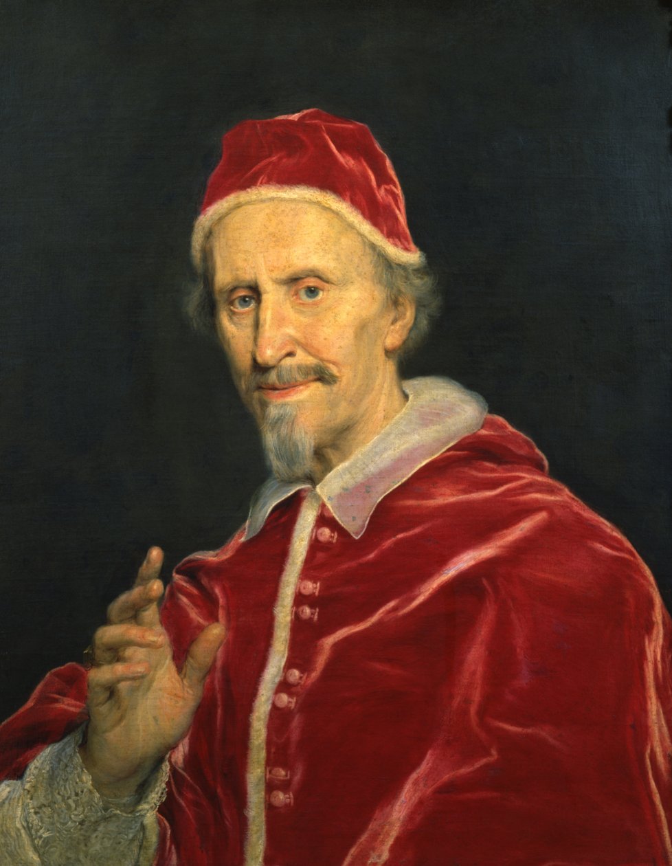 Kelemen pápa portréja IX alkotó: Il Baciccio
