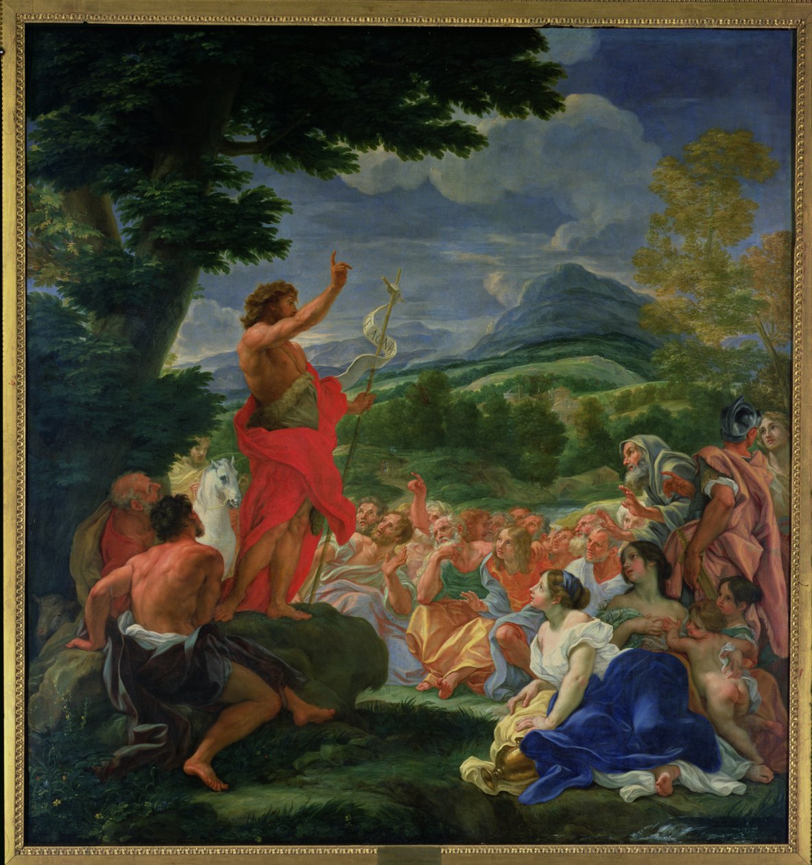 Keresztelő Szent János prédikál, 1695 előtt festve alkotó: Il Baciccio