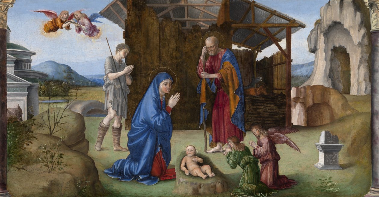 A betlehemes (olaj a panelen) alkotó: Il (1450 1517) Francia
