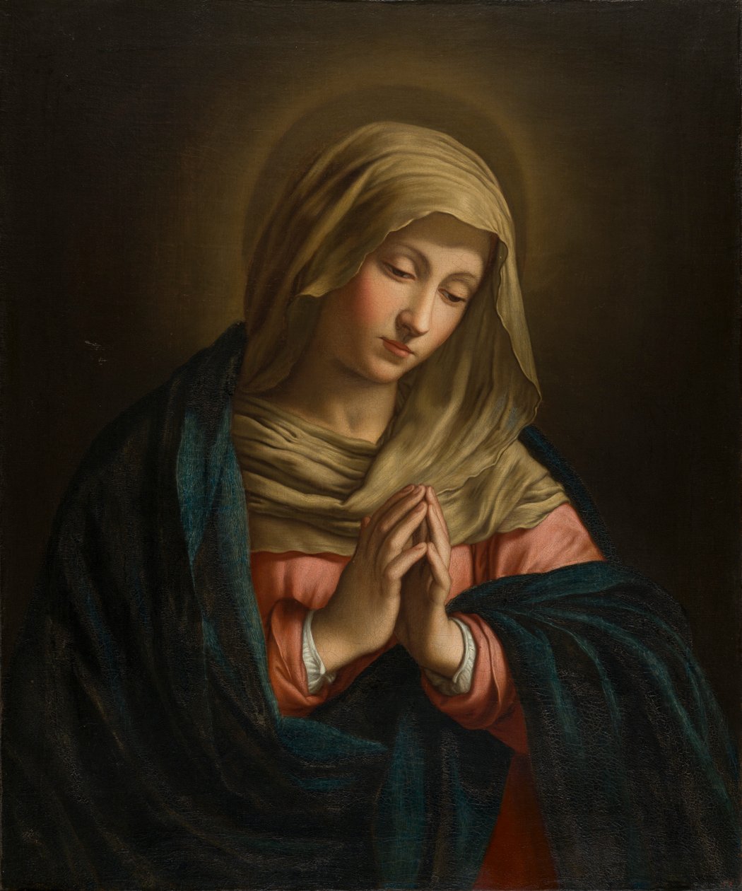 The Virgin at Prayer, 1629-85 körül (olaj, vászon) alkotó: Il  Sassoferrato