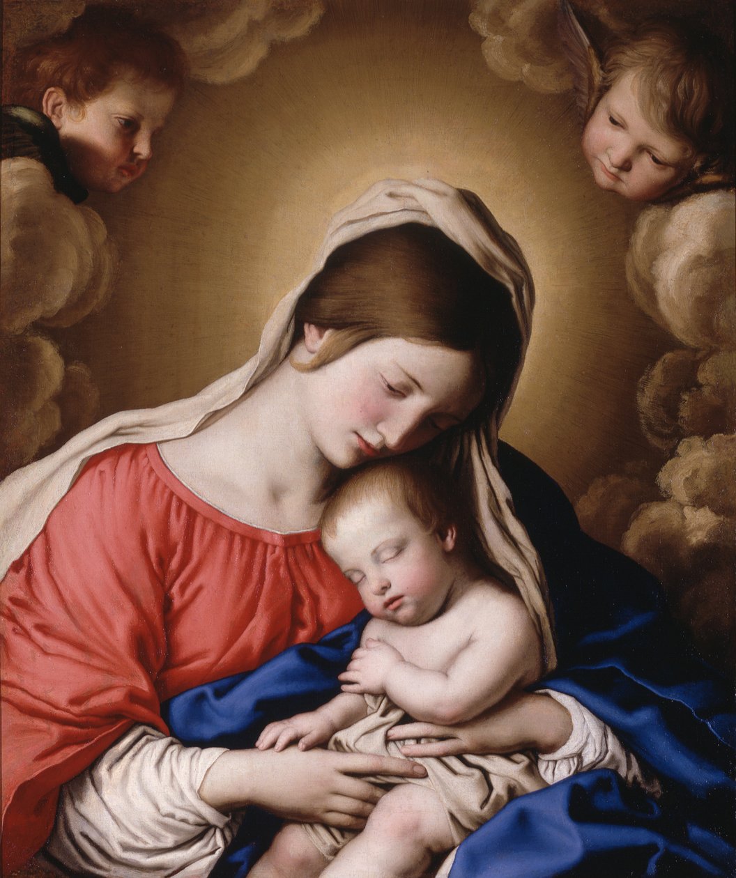 Madonna és gyermeke (olaj, vászon) alkotó: Il (1609 85) Sassoferrato