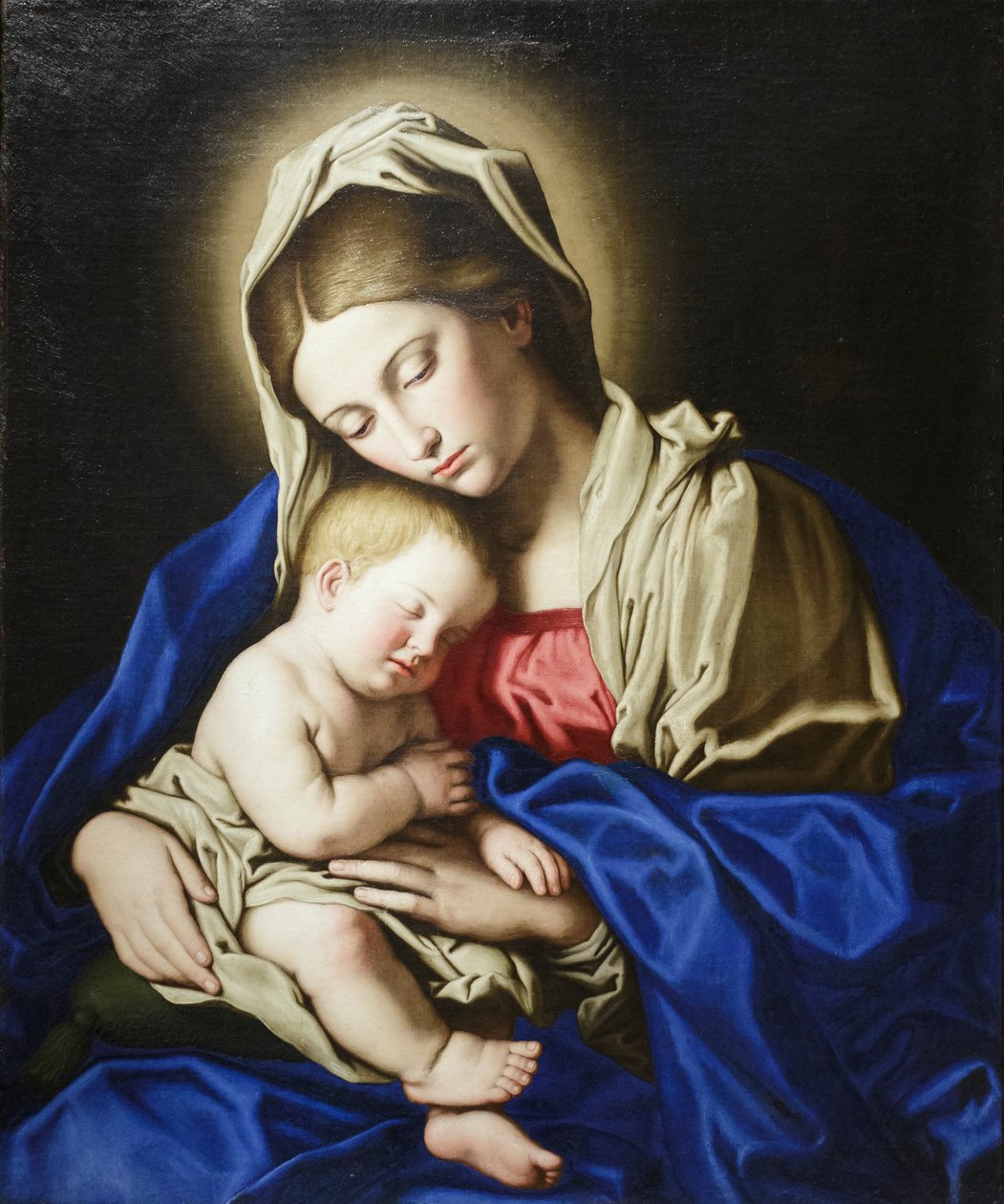 Madonna és gyermeke, 1638 körül (olaj, vászon) alkotó: Il (1609 85) Sassoferrato