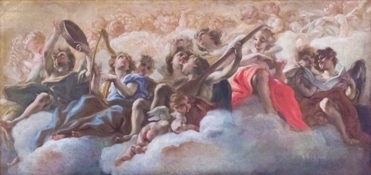 Angyalok koncertje alkotó: Il (1639 1709) Baciccio