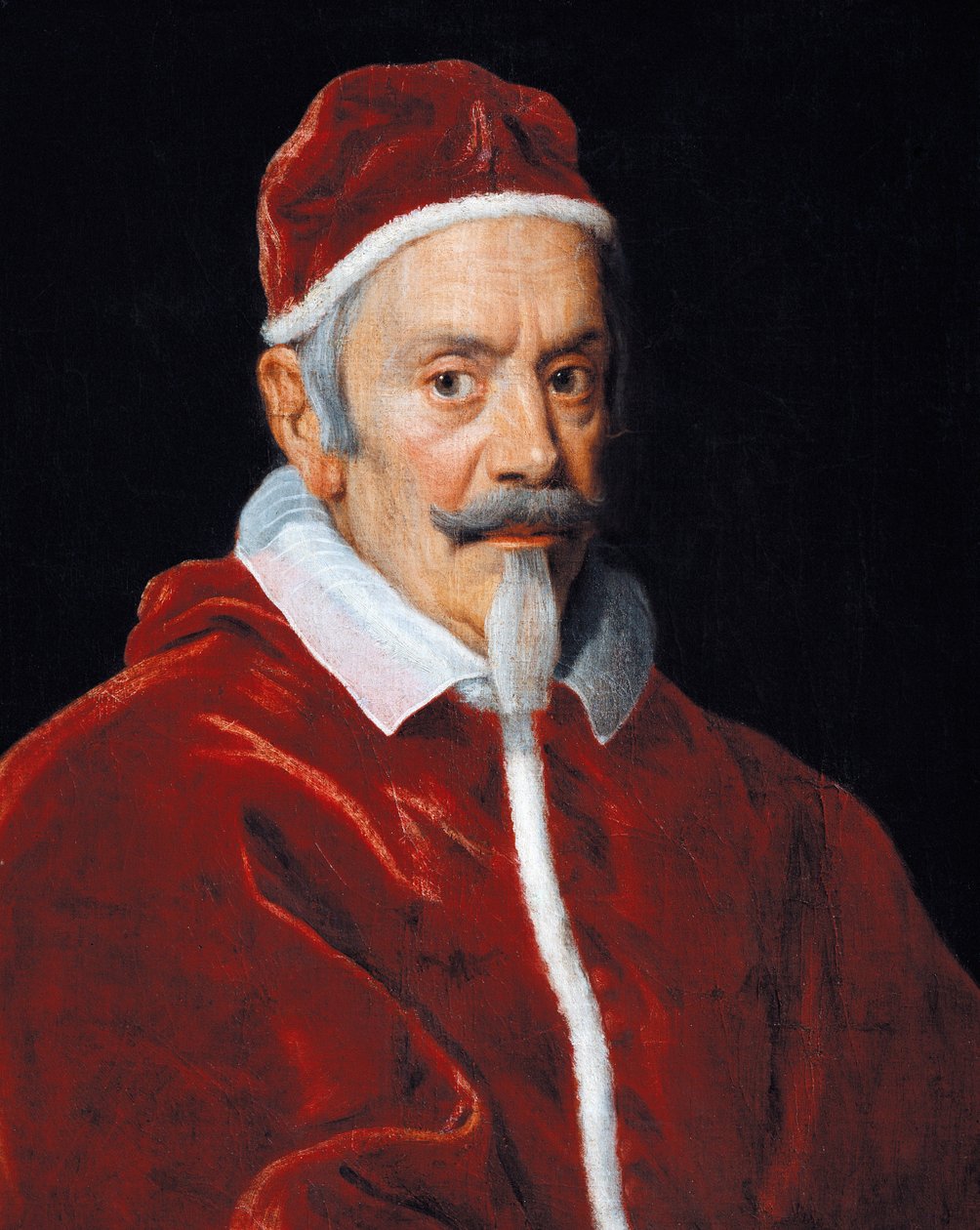 X. Kelemen pápa portréja (olaj, vászon) alkotó: Il  Baciccio