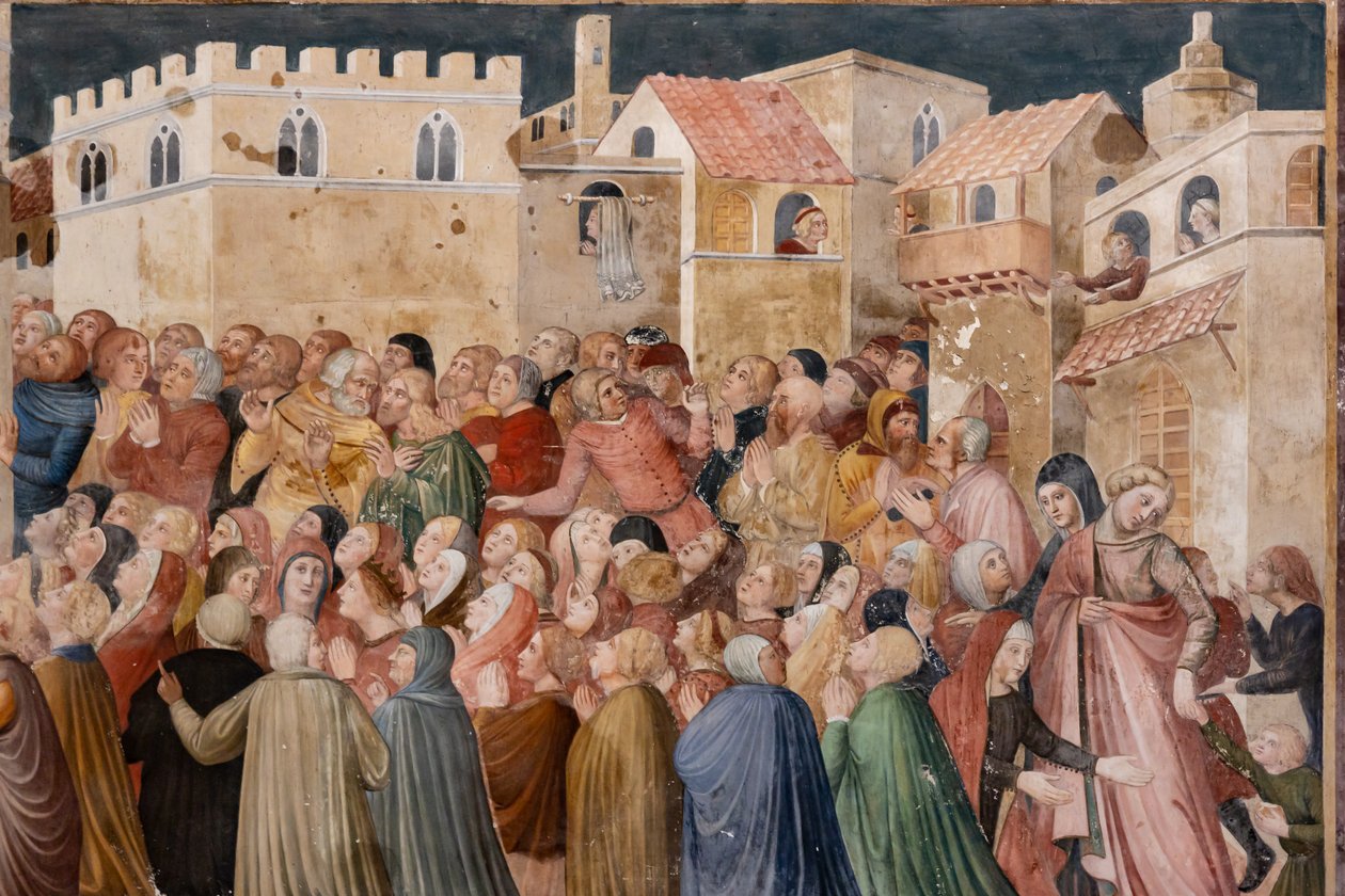 Freskók részlete alkotó: Ilario and others Ugolino di Prete