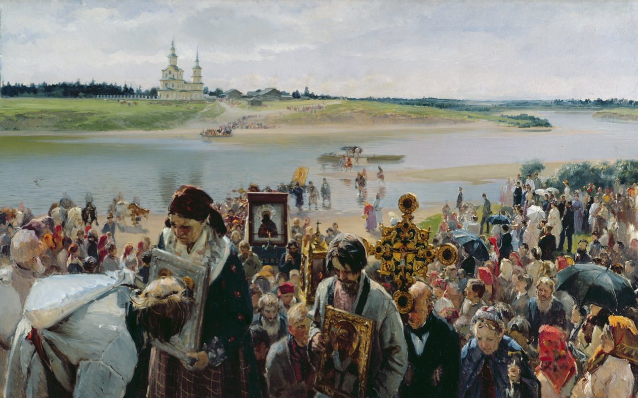 Vallási körmenet alkotó: Illarion Mikhailovich Pryanishnikov