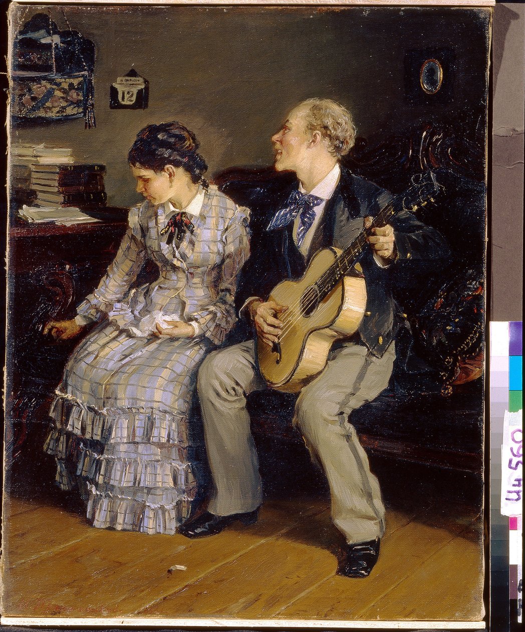 Kíméletlen romantika. (Ruthless Romance). Ilarion Mihajlovics Prjanisnyikov (1840-1894) festménye, olaj, vászon alkotó: Illarion Mikhailovich Pryanishnikov