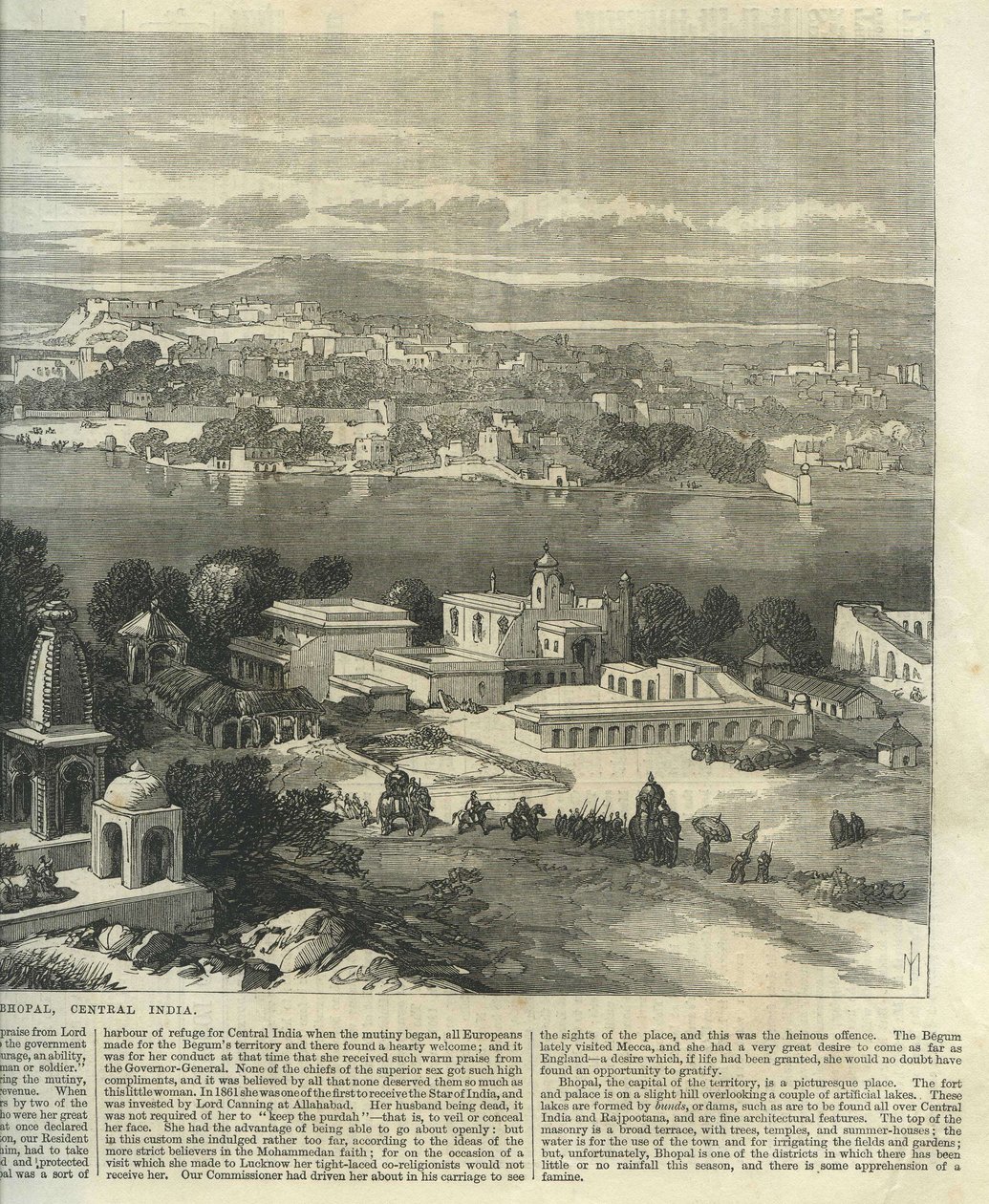 Bhopal, Közép -India alkotó: Illustrated London News
