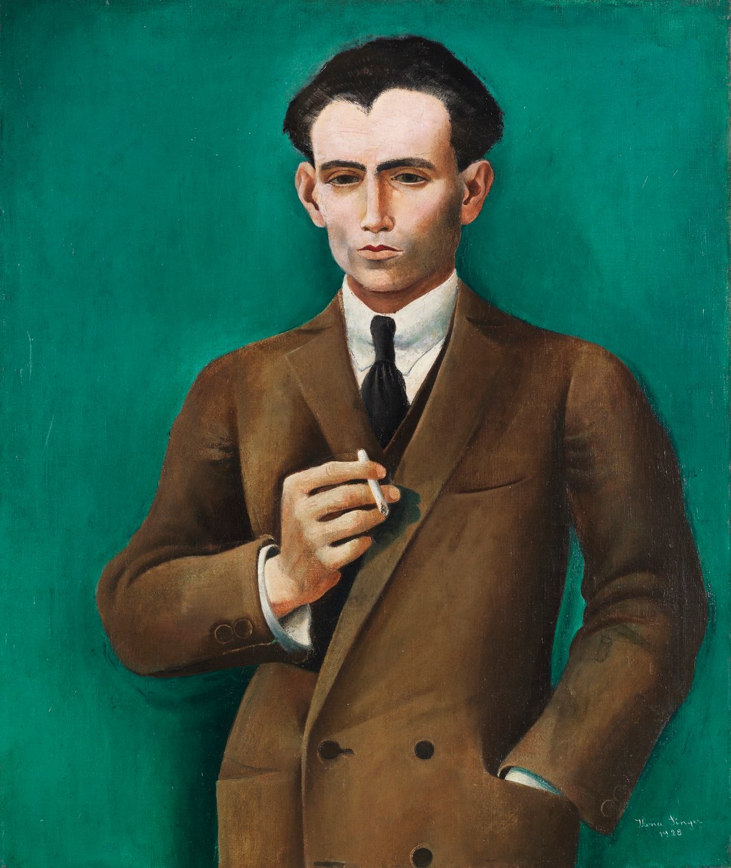 Mendelssohn Robert portréja, 1928. alkotó: Ilona Singer