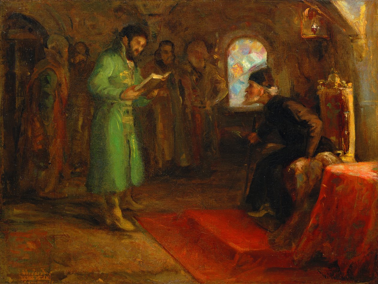 Borisz Godunov Rettegett Ivánnal alkotó: Ilya Efimovich Repin