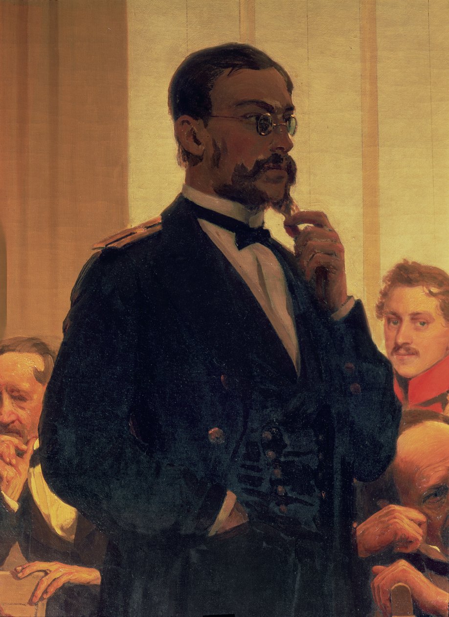 Nyikolaj Andrejevics Rimszkij-Korszakov (1844-1908), Szlavonic Composers, 1890-es évek (részlet) alkotó: Ilya Efimovich Repin