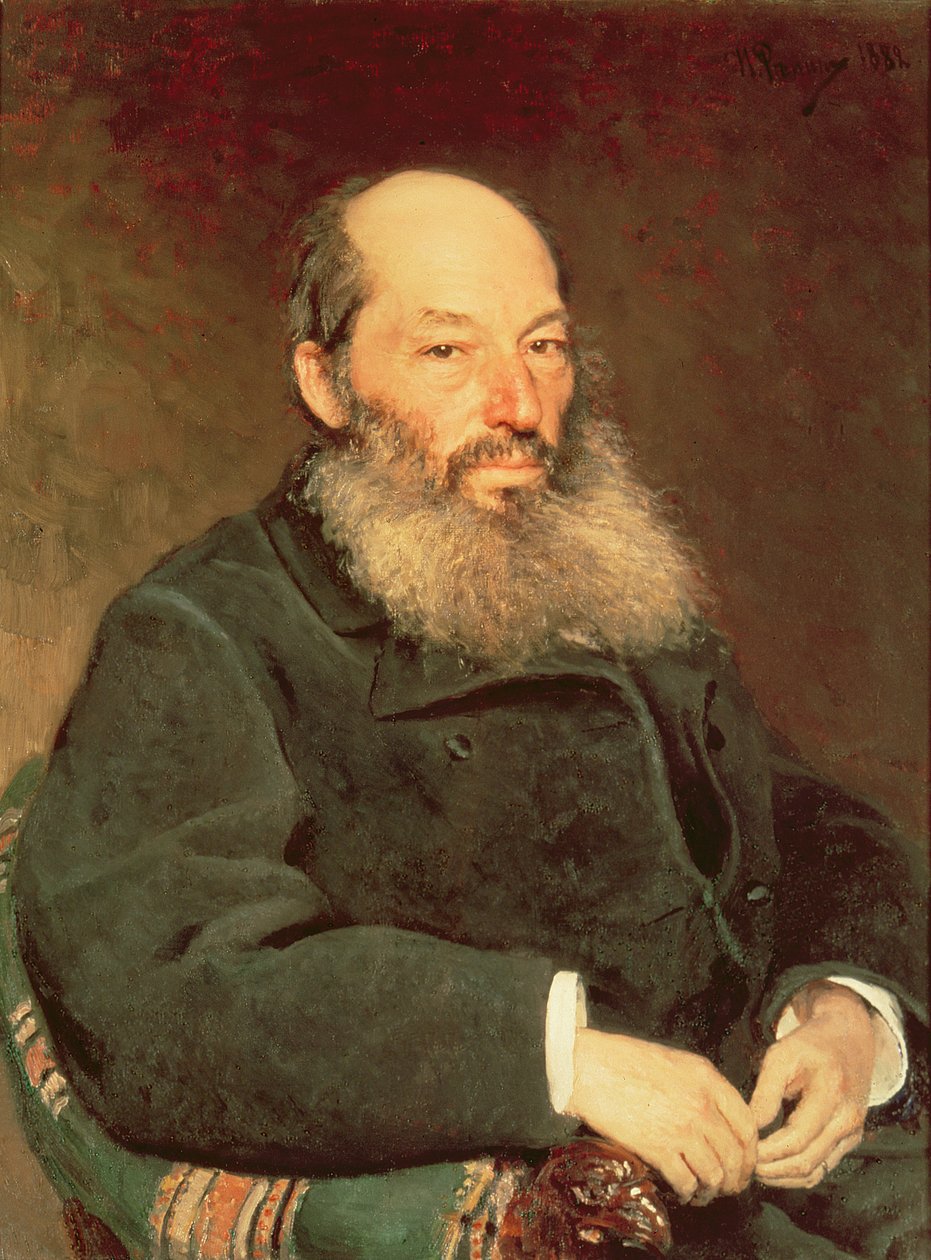 Afanasy Fet (1820-92) portréja, 1882 alkotó: Ilya Efimovich Repin