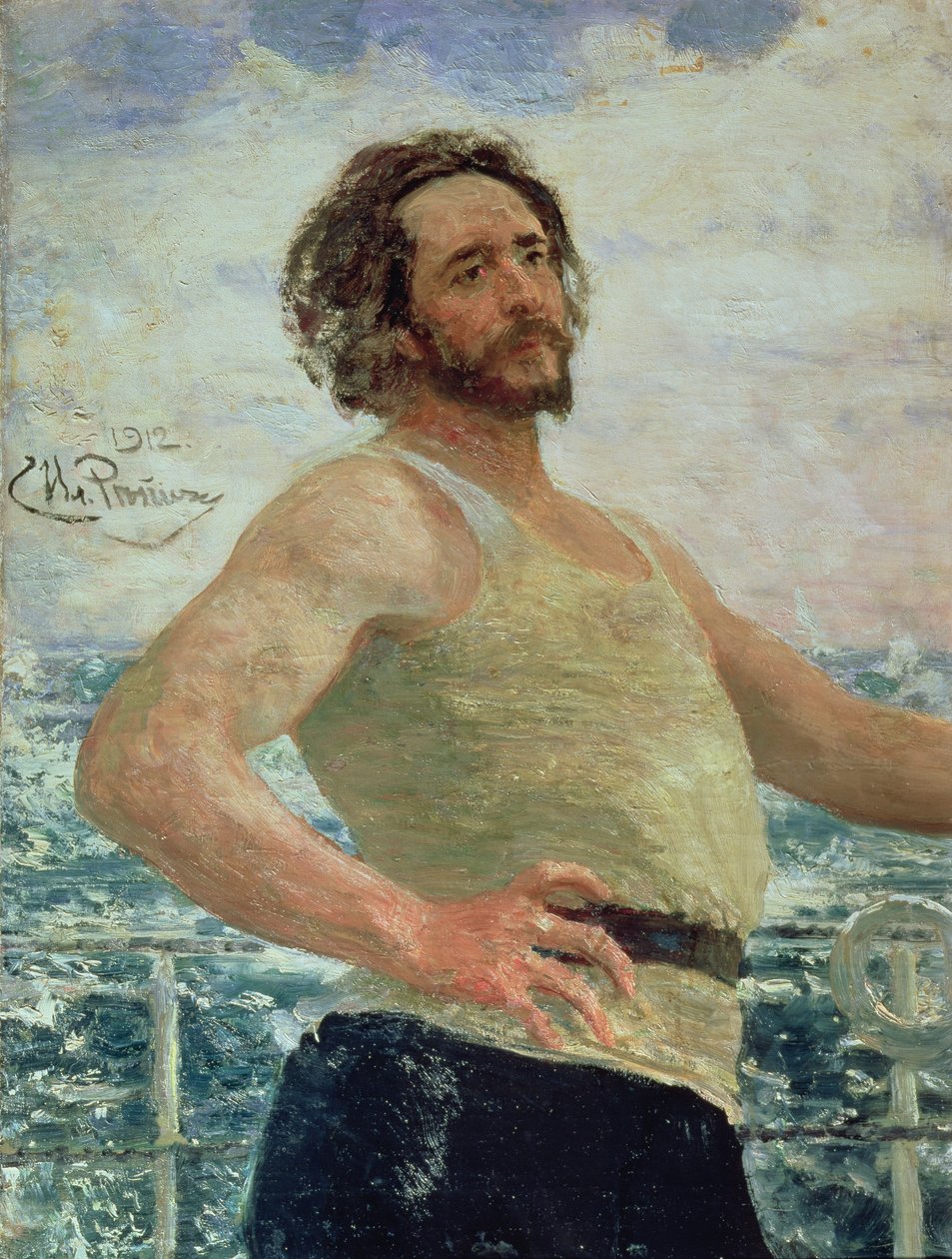 Leonyid Andreev (1871-1919) szerző portréja, 1912 alkotó: Ilya Efimovich Repin