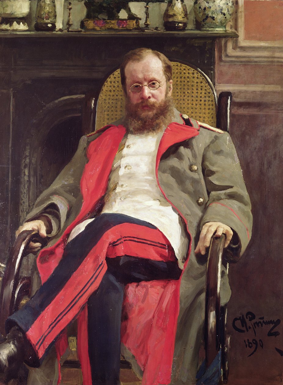 Cesar Cui portréja, 1890 alkotó: Ilya Efimovich Repin