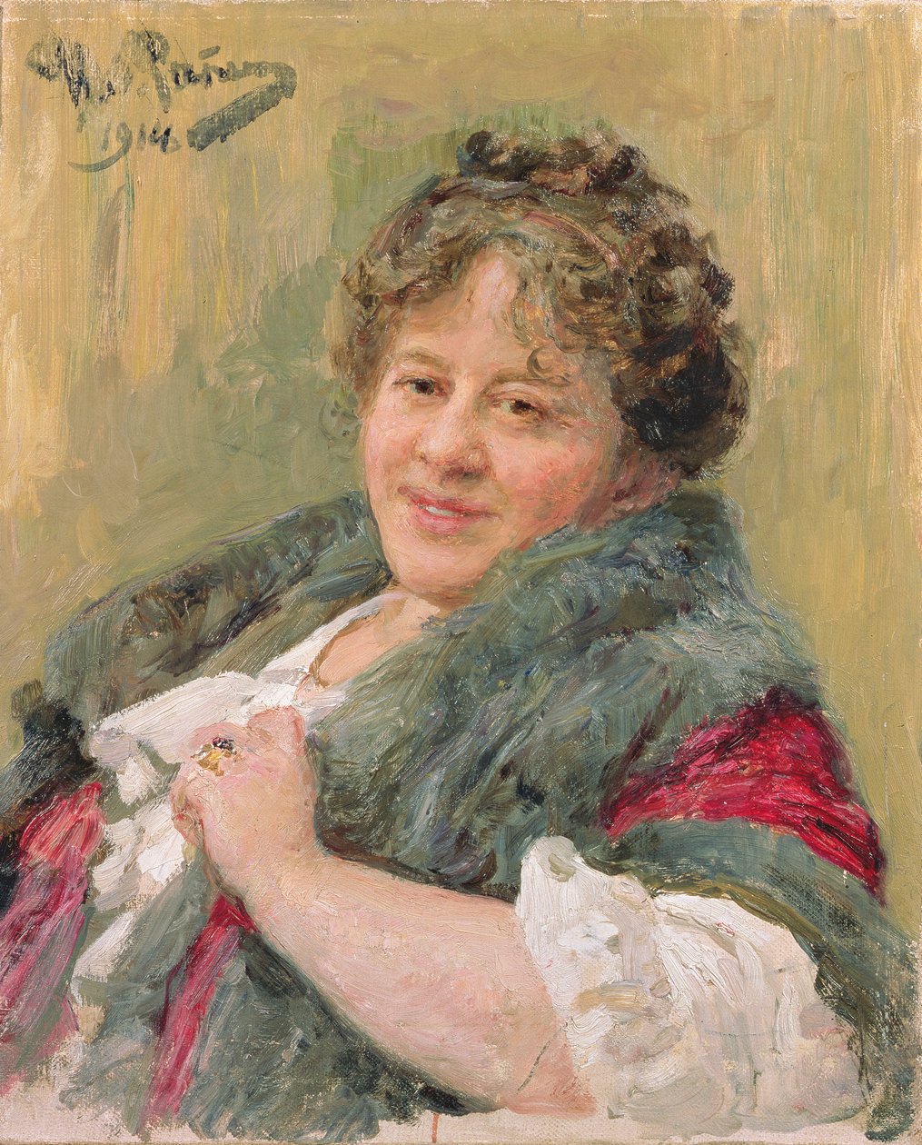 Tatiana Olga Shchepkina-Kupernik (1874-1952) portréja 1914 alkotó: Ilya Efimovich Repin