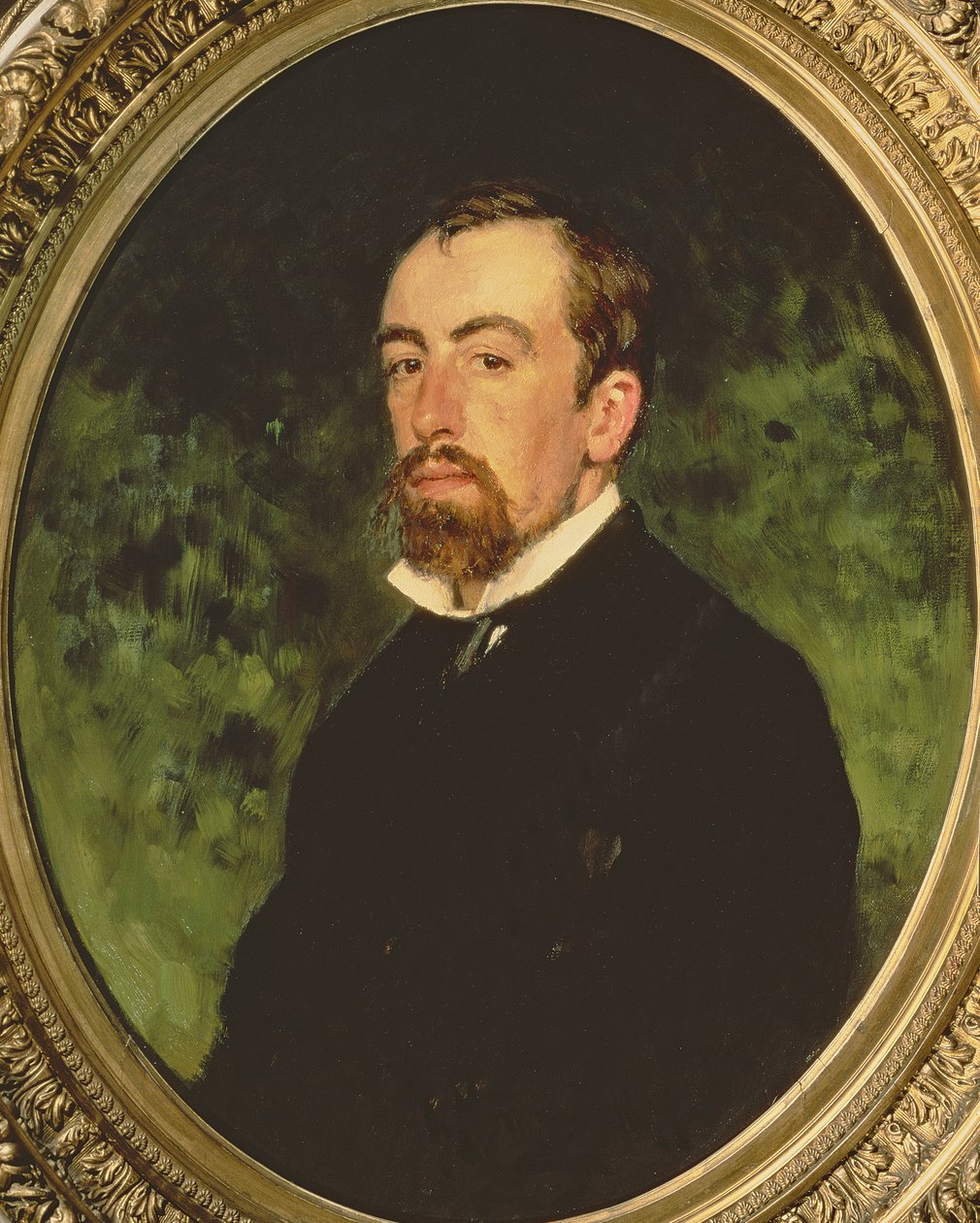 Vaszilij Polenov (1844-1927) portréja, 1877 alkotó: Ilya Efimovich Repin