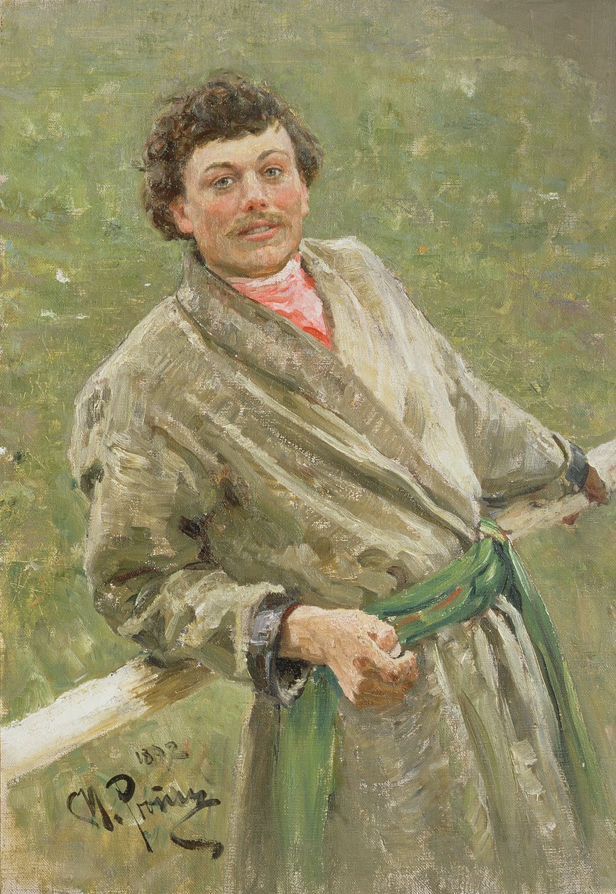 A fehérorosz, S. Shavrov paraszt portréja, 1892 alkotó: Ilya Efimovich Repin