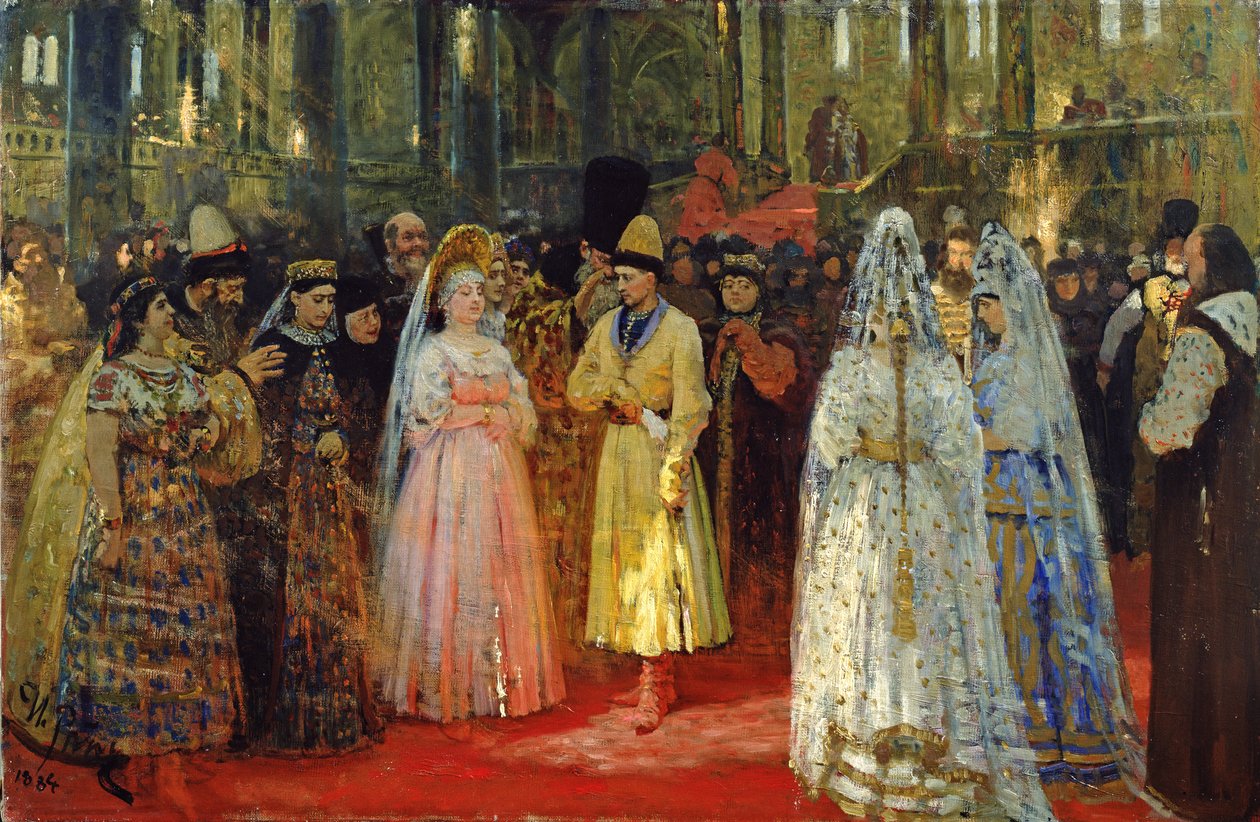 A cár menyasszonyt választ, 1886 körül alkotó: Ilya Efimovich Repin