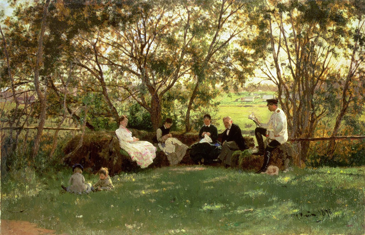 A gyeplabda pad, 1876 alkotó: Ilya Efimovich Repin