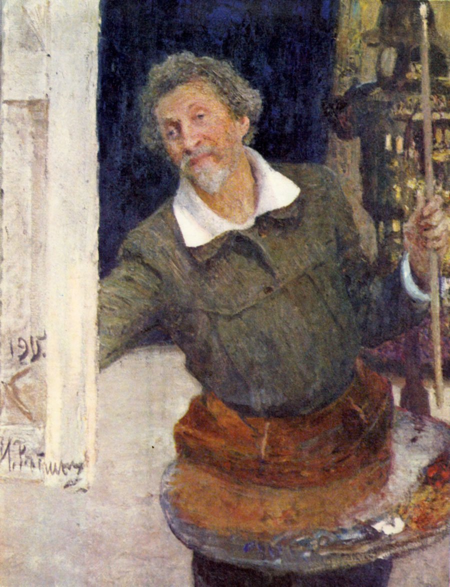 Önarckép munka közben nEspanol: Önarckép munka közben: n alkotó: Ilya Efimovich Repin