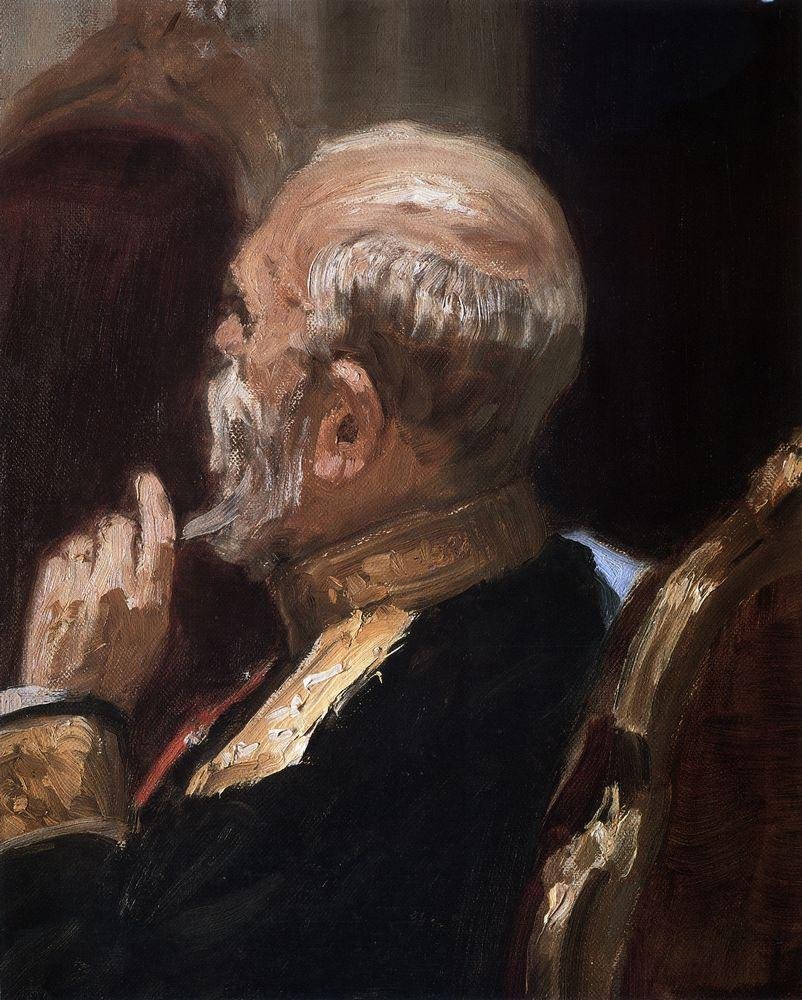 Obruchev alkotó: Ilya Efimovich Repin