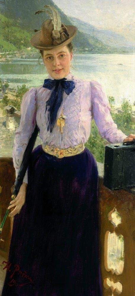 Natalia Borisovna Nordman-Severova író portréja alkotó: Ilya Efimovich Repin