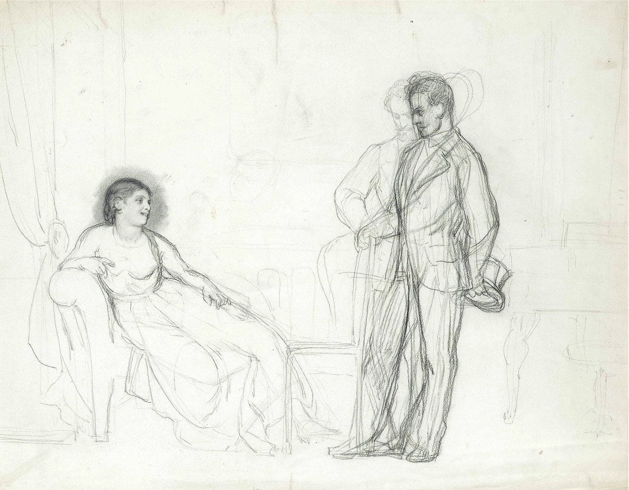 Adelina Patti Violettában Giuseppe Verdi La traviata című operájában, 1860-as évek vége – 1870-es évek eleje alkotó: Ilya Efimovich Repin