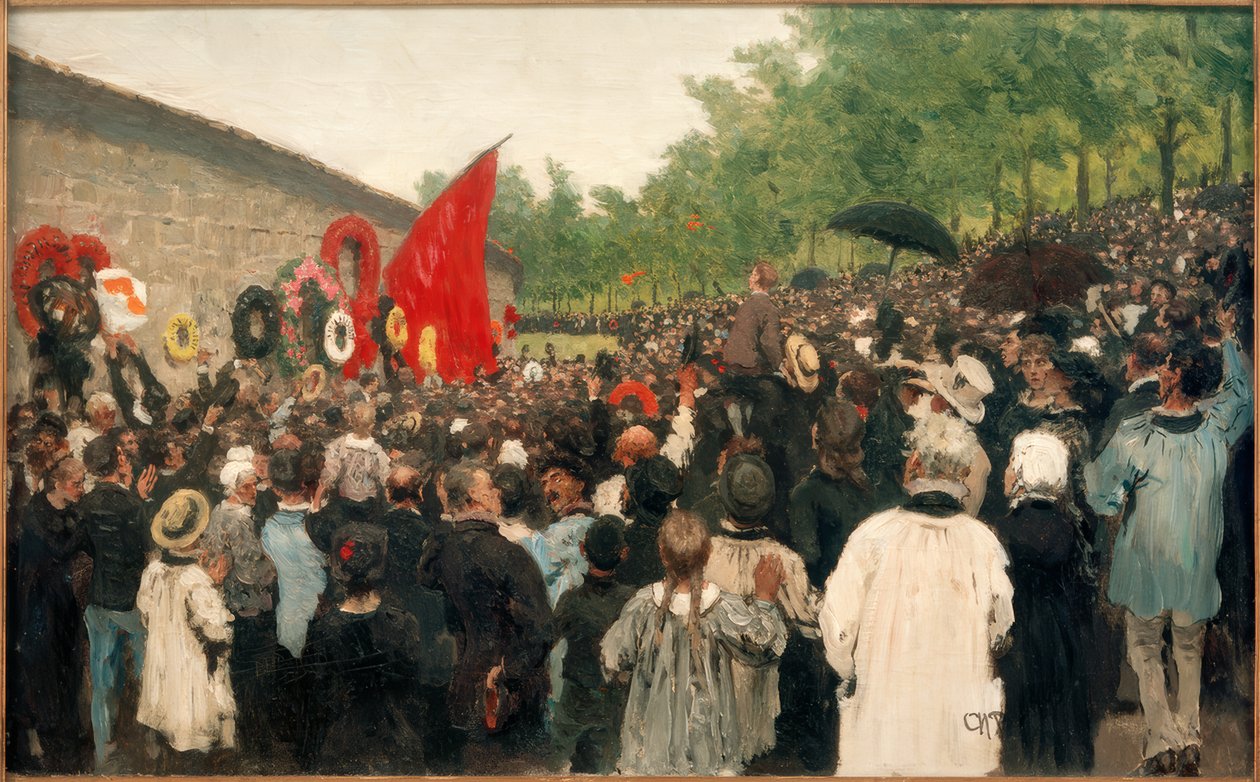Éves nagygyűlés a kommunárdok falánál... alkotó: Ilya Efimovich Repin
