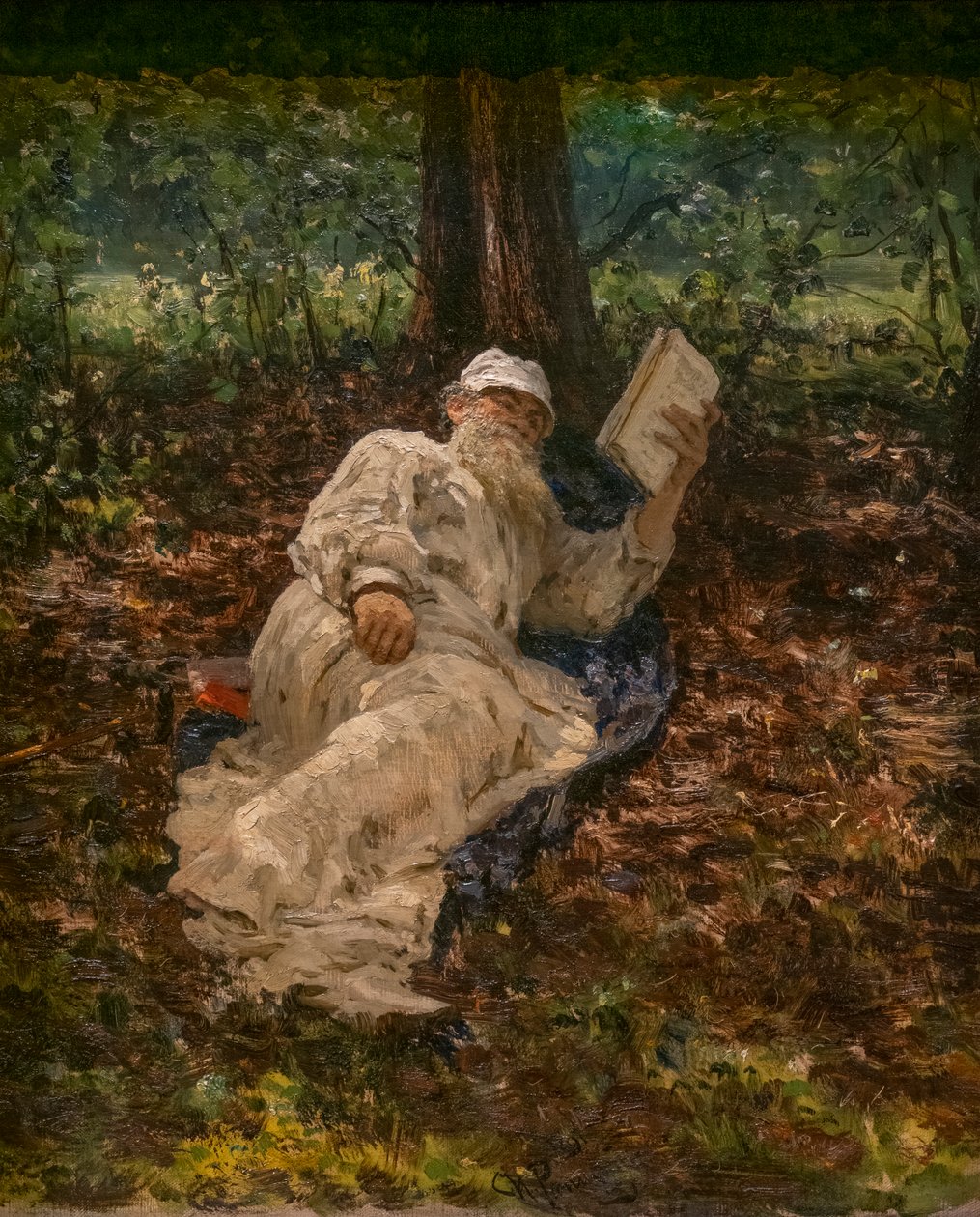 LEON TOLSTOI NYUGAN AZ ERDŐBEN alkotó: Ilya Efimovich Repin