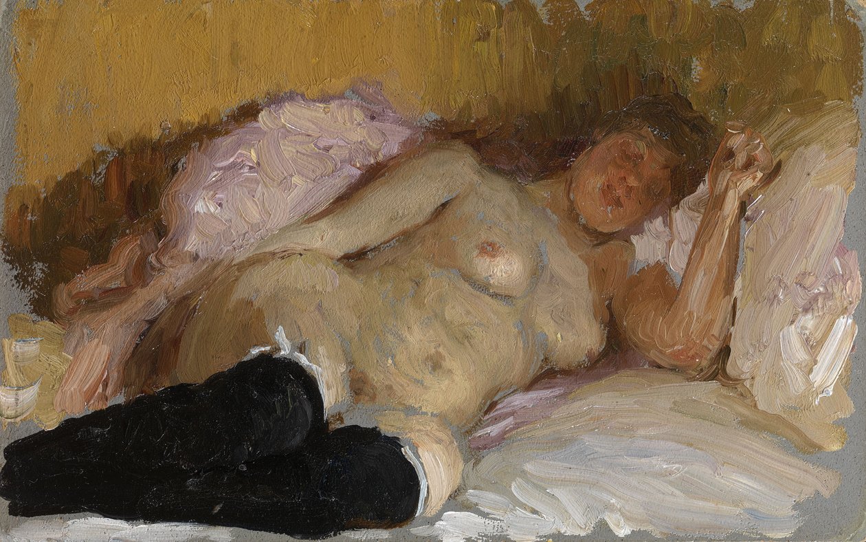 Natalia Nordman alszik, 1900-as évek alkotó: Ilya Efimovich Repin