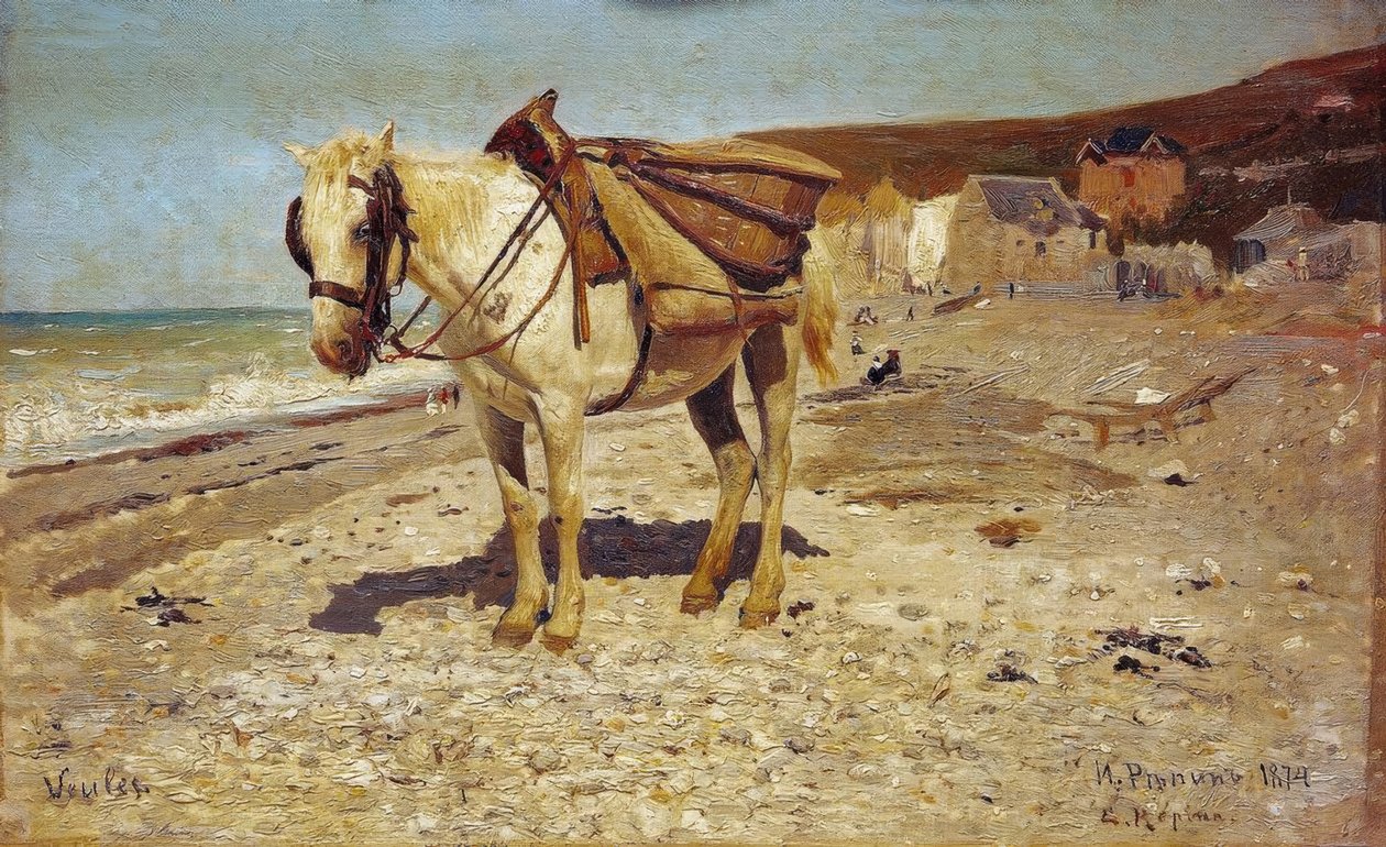 Ló a Veules-i kőhajtáshoz alkotó: Ilya Efimovich Repin