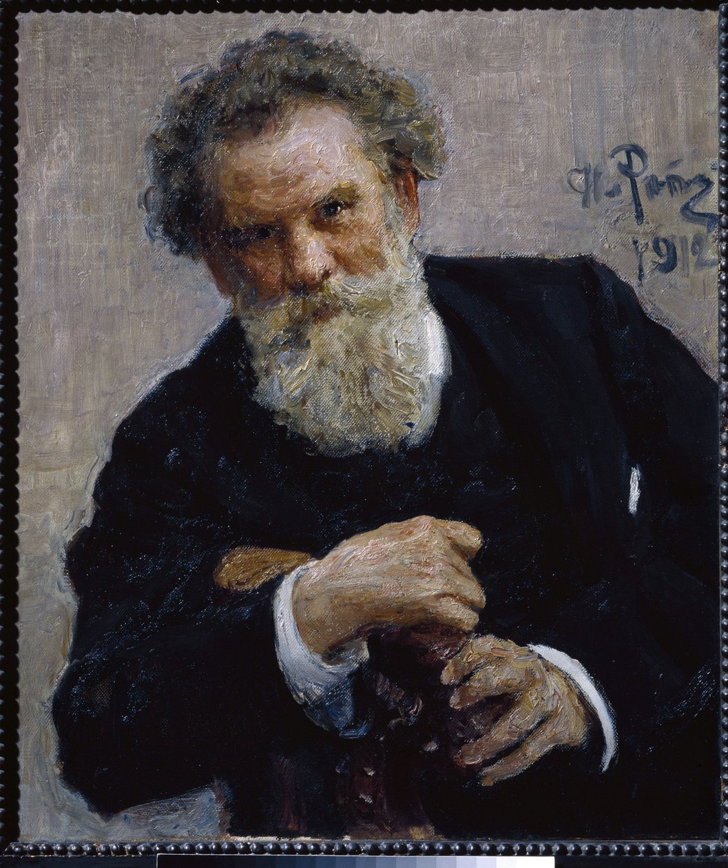 Vlagyimir Korolenko (1853-1921) író portréja. (V. Korolenko szerző portréja). Ilja Jefimovics Repin (Ilia Repin) (1844-1930) festménye, olaj, vászon alkotó: Ilya Efimovich Repin