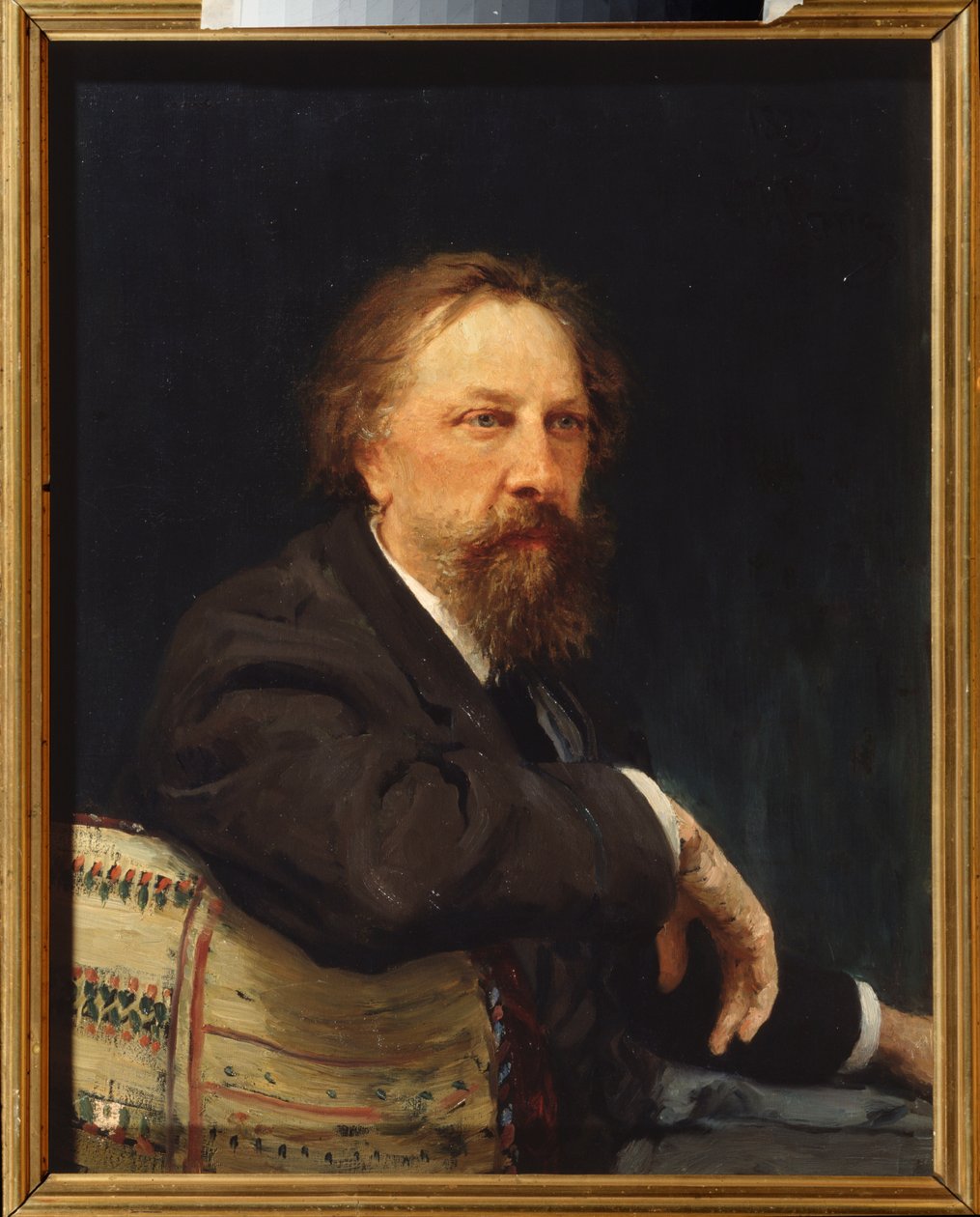 Alekszej Konsztantyinovics Tolsztoj gróf író (Alexisz Konsztantyinovics Tolsztoj) portréja (1817-1875). Ilja Repin (Ilia Repin) (1844-1930) festménye, olaj, vászon alkotó: Ilya Efimovich Repin