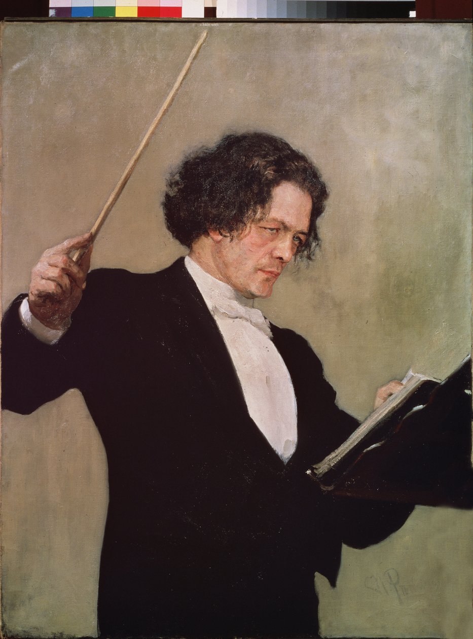 Anton Rubinstein (1829-1894) zeneszerző portréja. Ilja Jefimovics Repin (Ilia Repin) (1844-1930) festménye, olaj, vászon alkotó: Ilya Efimovich Repin