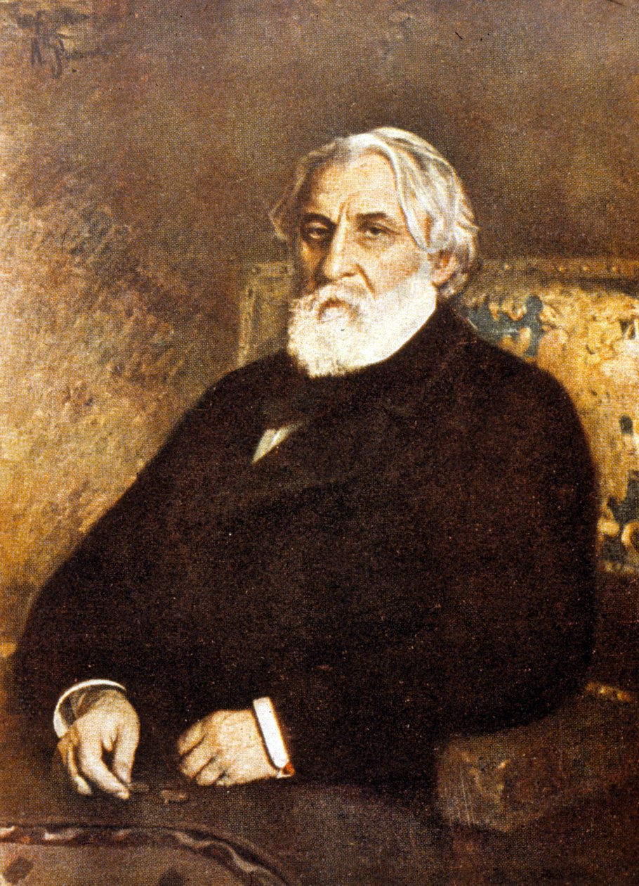 Ivan Szergejevics Turgenyev (1818-83) portréja (olaj, vászon) alkotó: Ilya Efimovich Repin