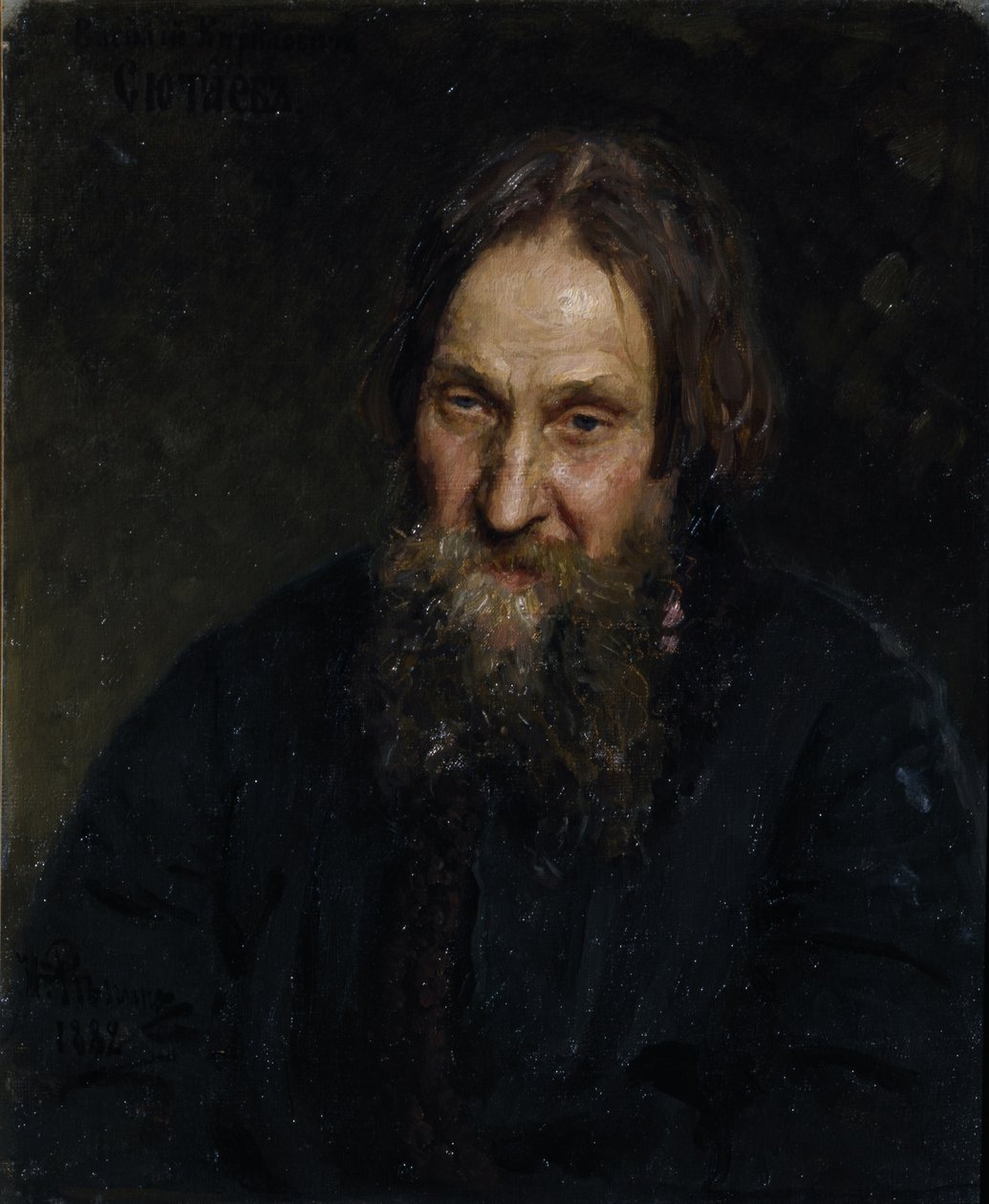 Vaszilij Kirillovics Szjutajev portréja 1819-1892, 1882 alkotó: Ilya Efimovich Repin