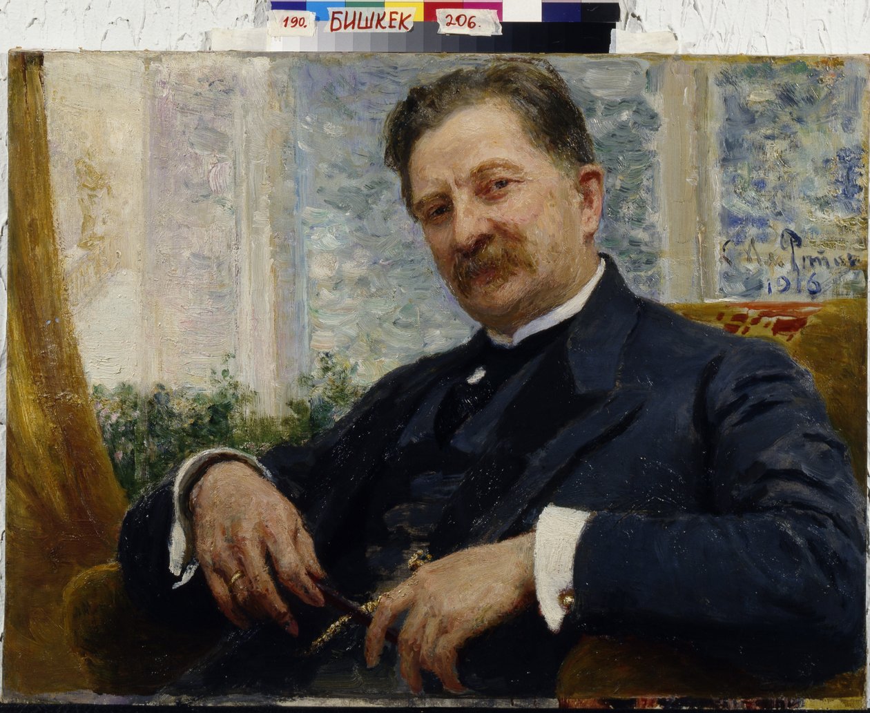 I.M. mérnök portréja Vengerov par Repin, Ilja Efimovics (1844-1930) alkotó: Ilya Efimovich Repin