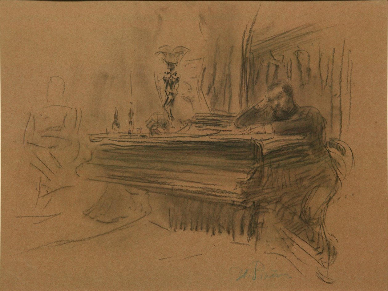 Alekszej Fedorovics Kal zeneszerző portréja, 1906 alkotó: Ilya Efimovich Repin