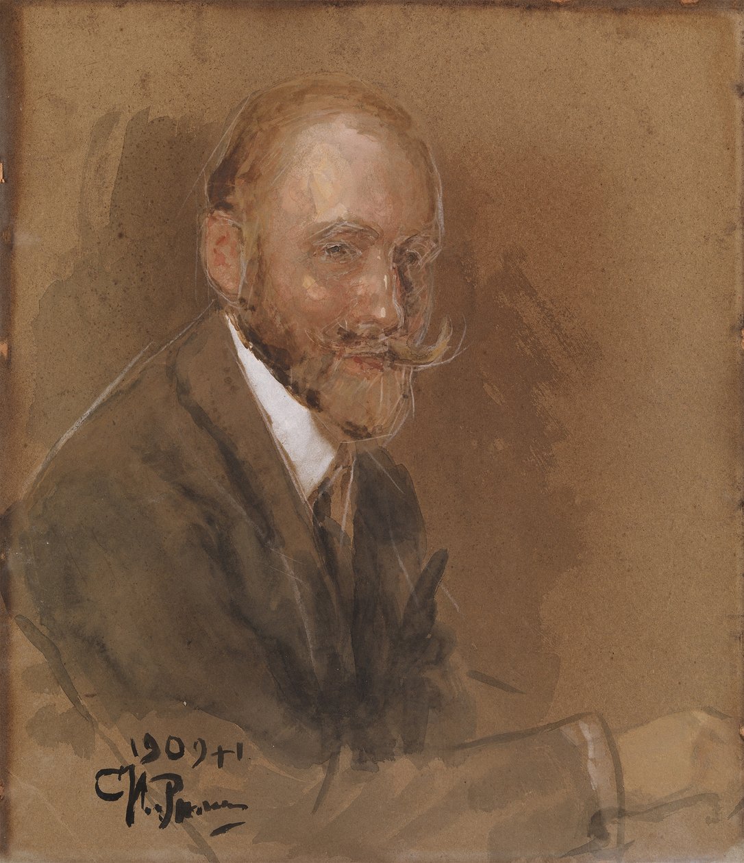 Vlagyimir Vlagyimirovics Bariatyinszkij drámaíró herceg portréja 1874-1941 alkotó: Ilya Efimovich Repin