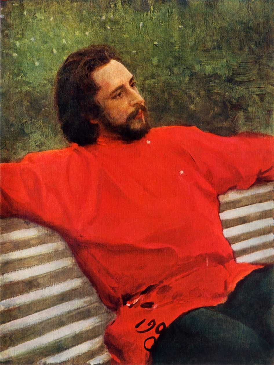 Leonyid Nikolajevics Andreev költő portréja, 1905, 1965. alkotó: Ilya Efimovich Repin