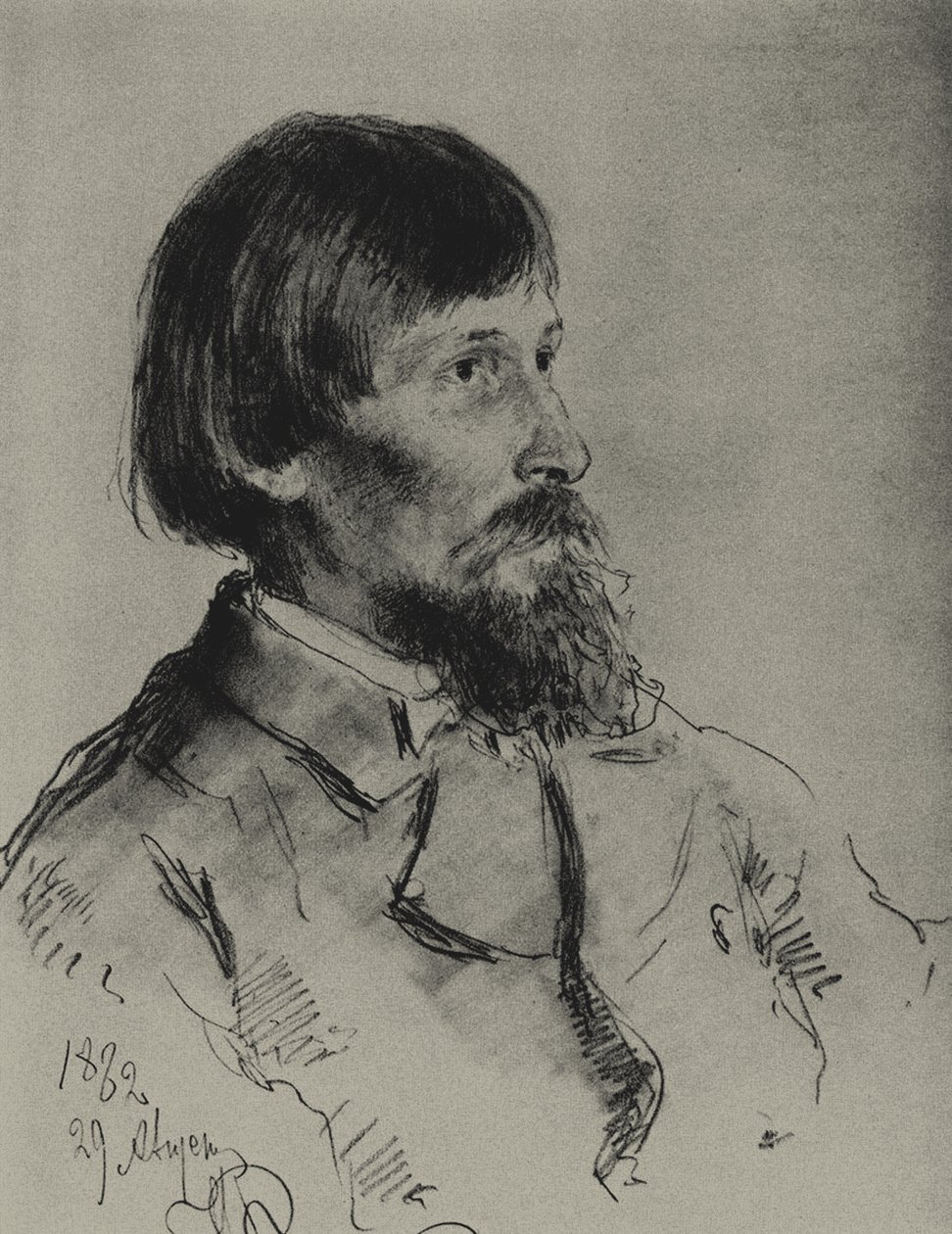 Viktor Vasnetsov művész portréja 1848-1926 alkotó: Ilya Efimovich Repin