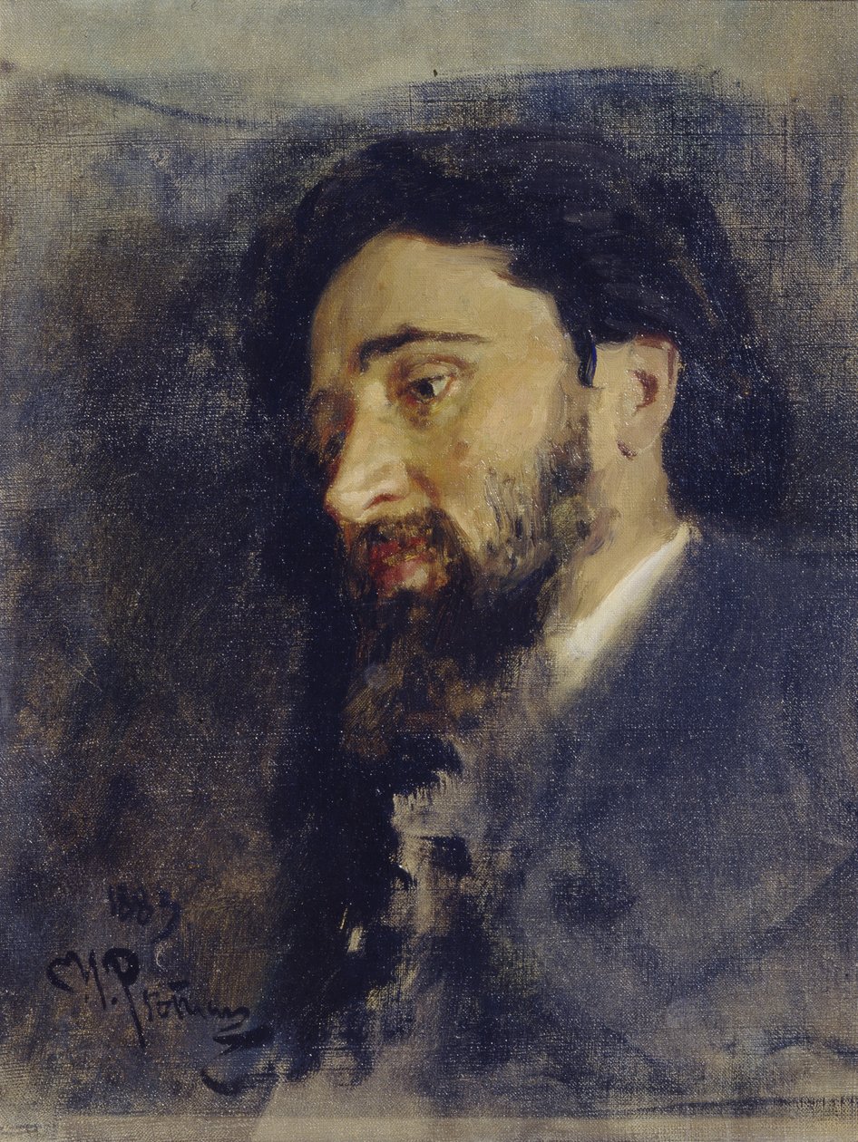 A szerző portréja, Vsevolod M. Garshin 1855-1888, 1883 alkotó: Ilya Efimovich Repin