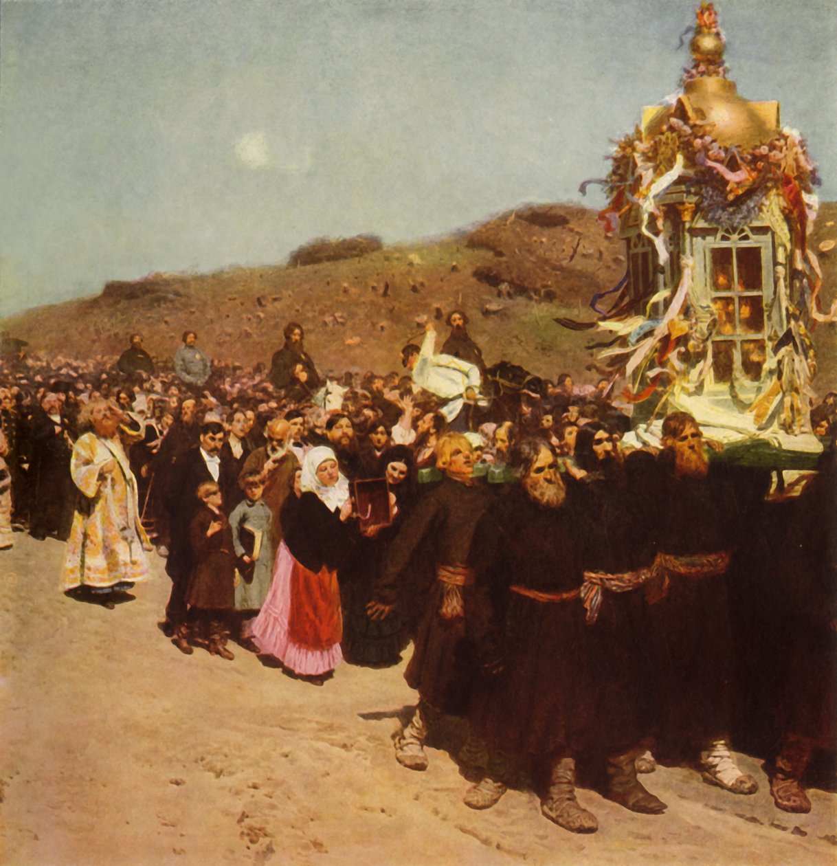 „Procession in the Kursk Gubernia”, 1880-1883, alkotó: Ilya Efimovich Repin
