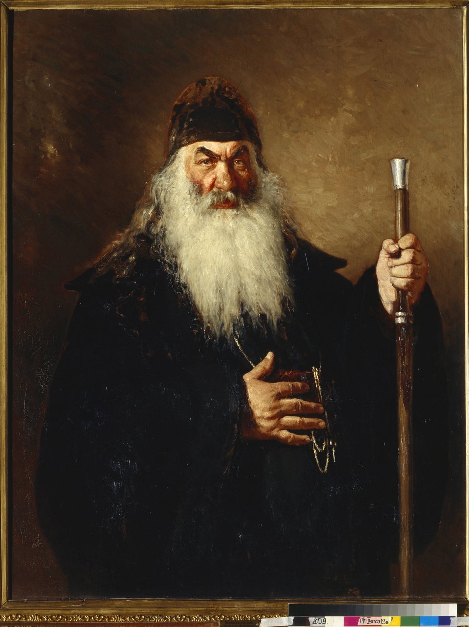 Protodiacre - Protodeacon - Repin, Ilja Jefimovics (1844-1930) - 1877 - Olaj, vászon - 124x96 - Állami Tretyakov Galéria, Moszkva alkotó: Ilya Efimovich Repin