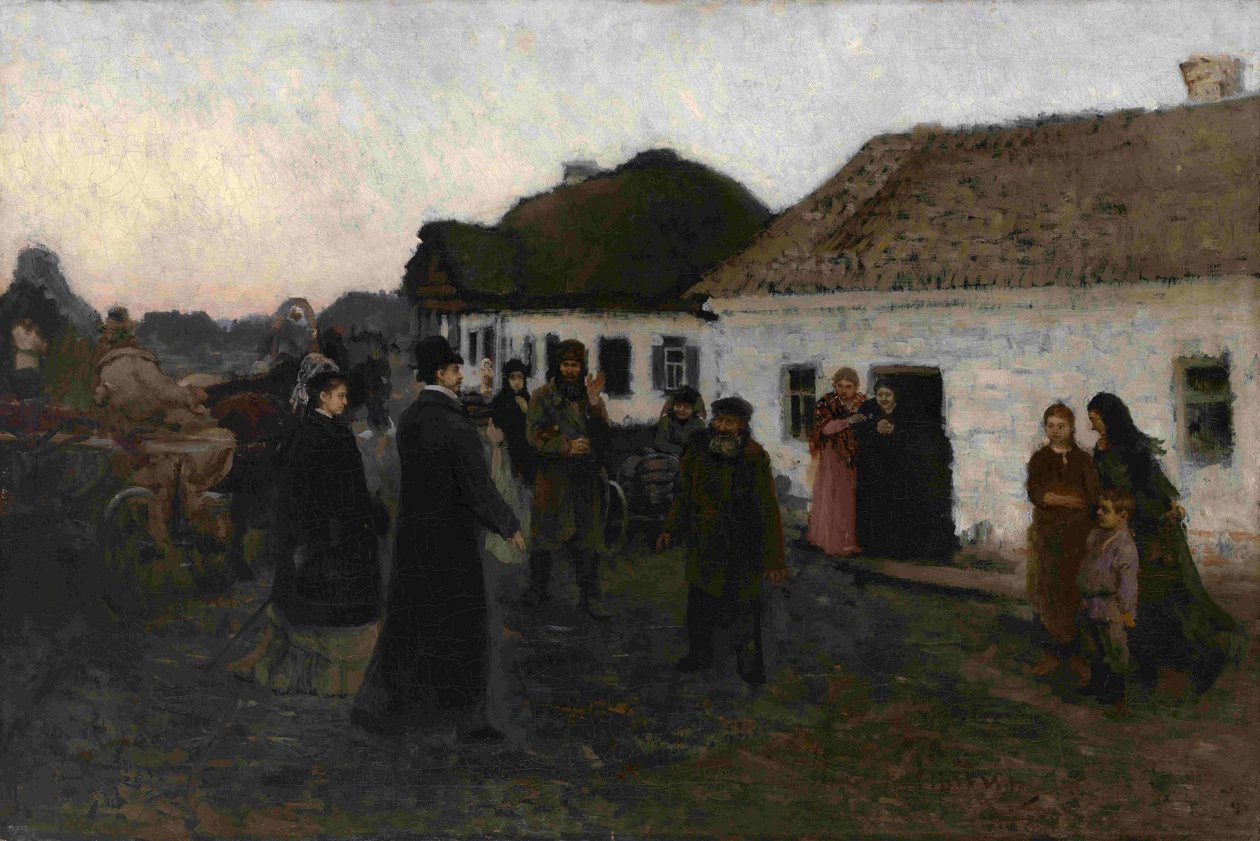 Hazatérés, 1876-1877 alkotó: Ilya Efimovich Repin